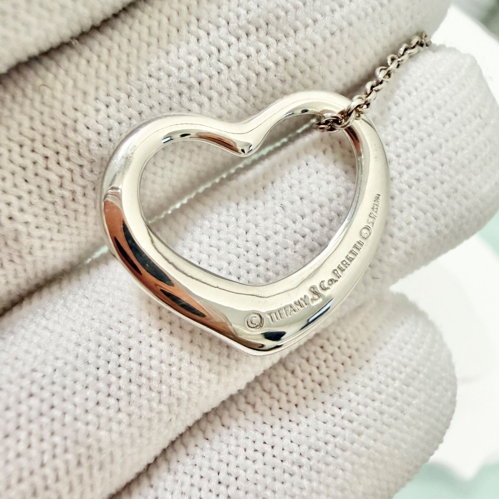 レディース 新品仕上済 Tiffany & Co. ティファニー オープンハート 
