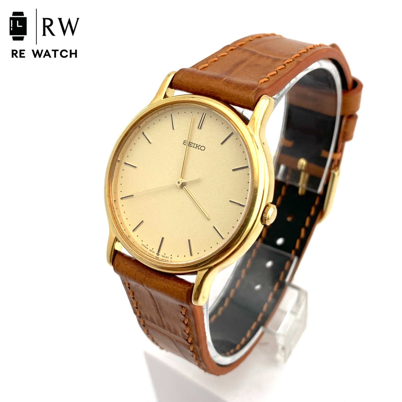 中古】SEIKO 5P31-6A3A ゴールドアナログ腕時計 - メルカリ