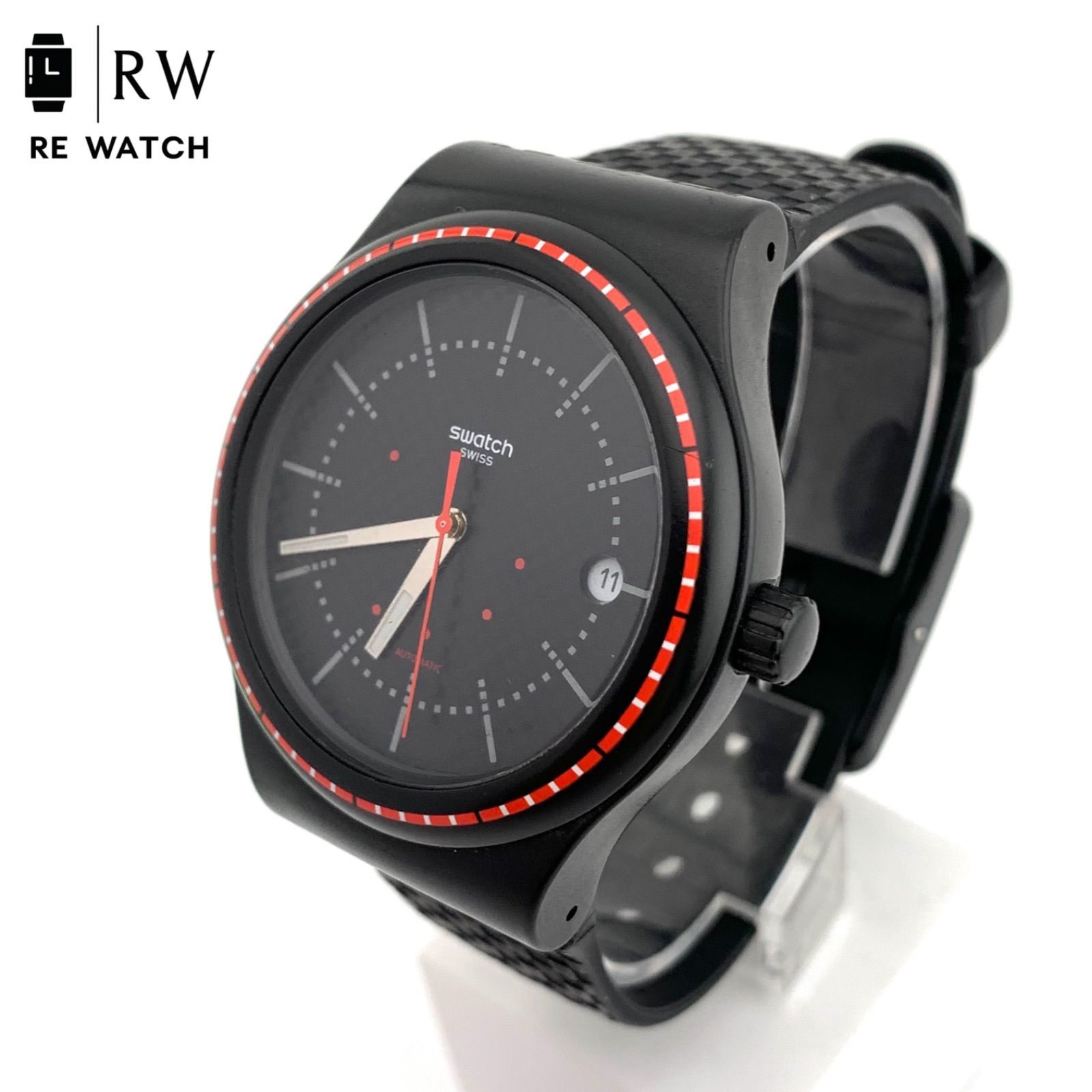 安い，新作 【中古】swatch EW17 ブラックオレンジ 腕時計