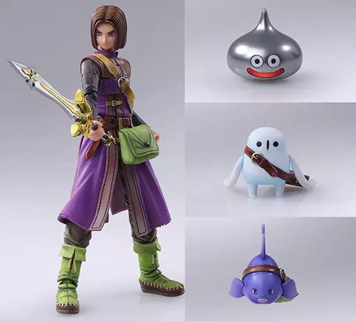 ドラゴンクエスト11 ブリングアーツ　フィギュア 主人公 メタルスライムver. 中古】フィギュア BRING ARTS 主人公 メタルスライムVer