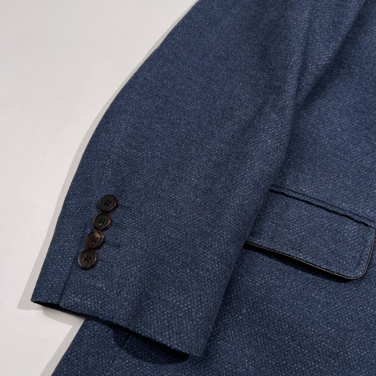 LANVIN ランバン シルク＆カシミヤ 2B テーラードジャケットサイズ 48 /ブルー系/ジョイックスコーポレーション/日本製 LANVIN ランバン シルク＆カシミヤ 2B テーラードジャケットサイズ 48