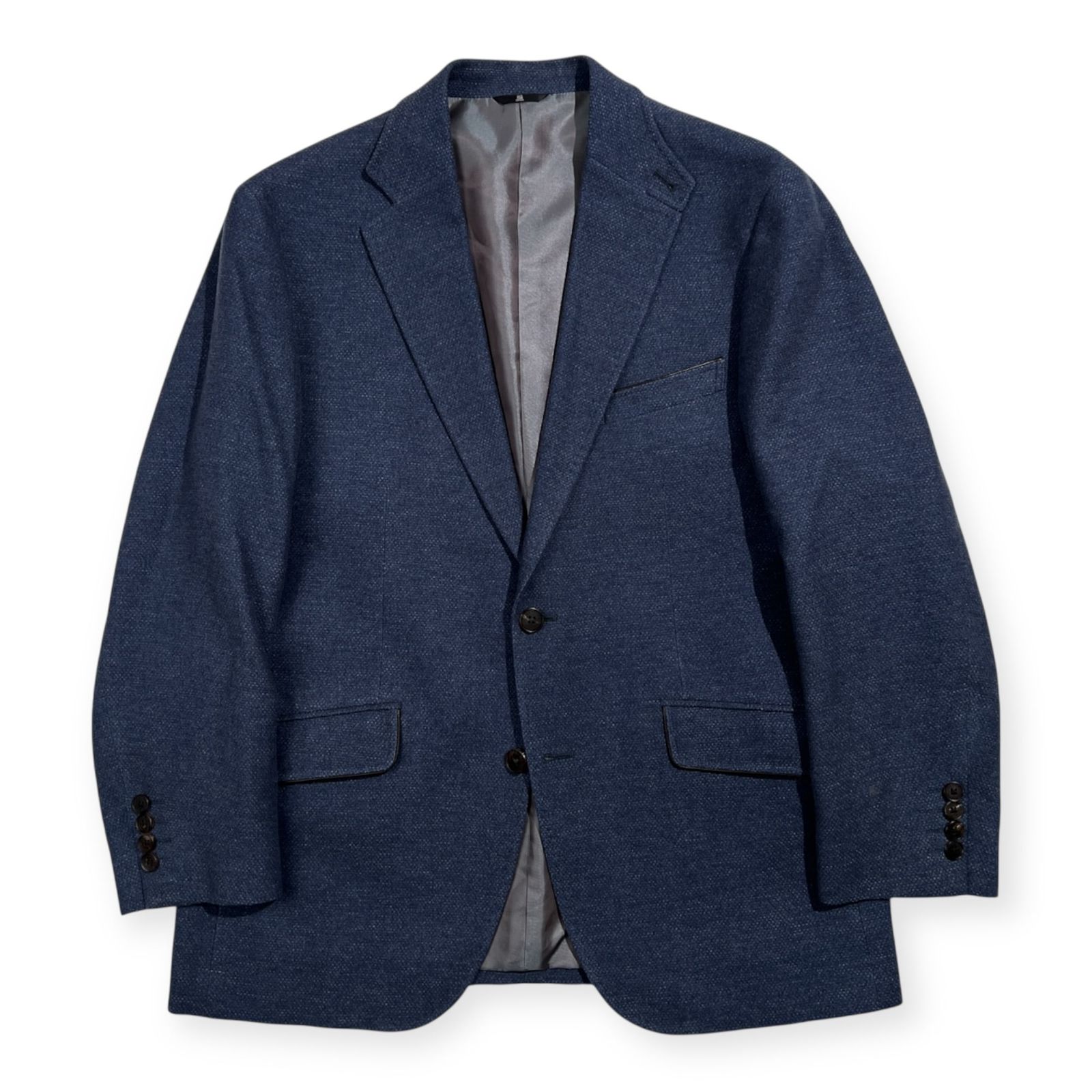 LANVIN ランバン シルク＆カシミヤ 2B テーラードジャケットサイズ 48 
