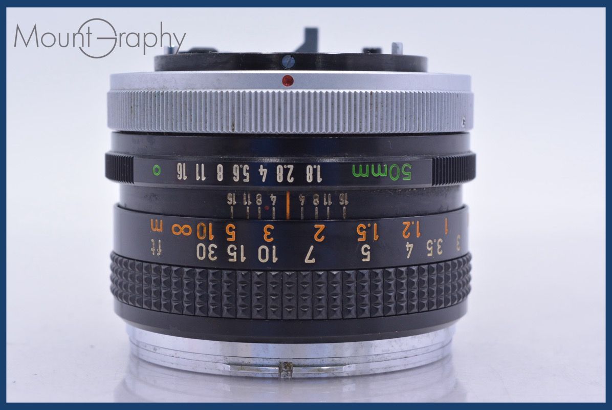 キヤノン Canon NEW FD 50mm F1.8 前後キャップ&レンズフィルター付