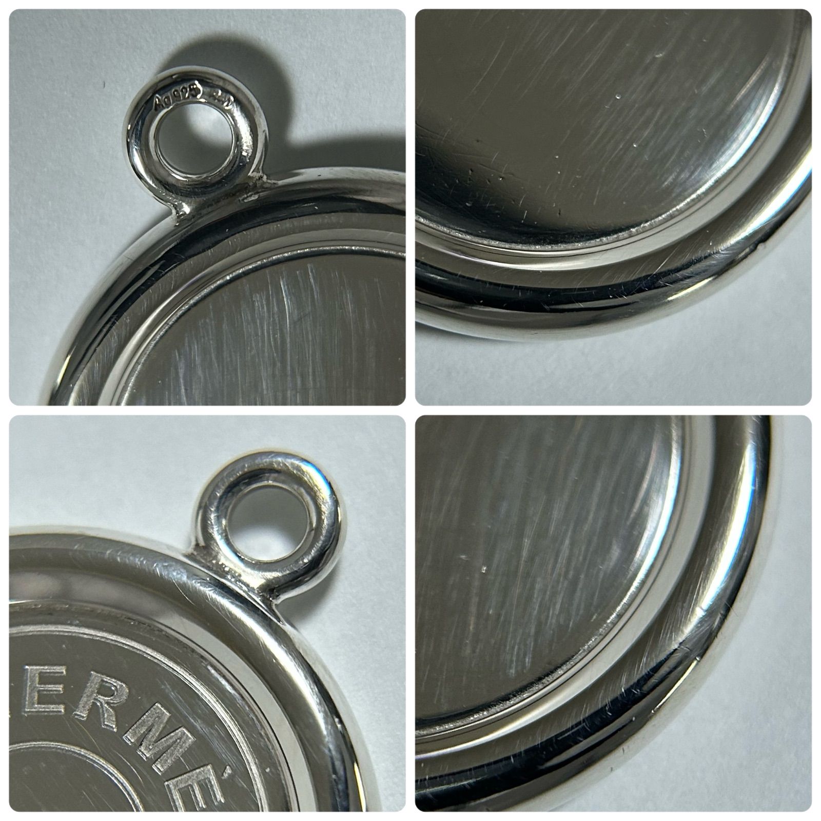 エルメス セリエ ネックレス ペンダント トップ Silver 925 HERMES 