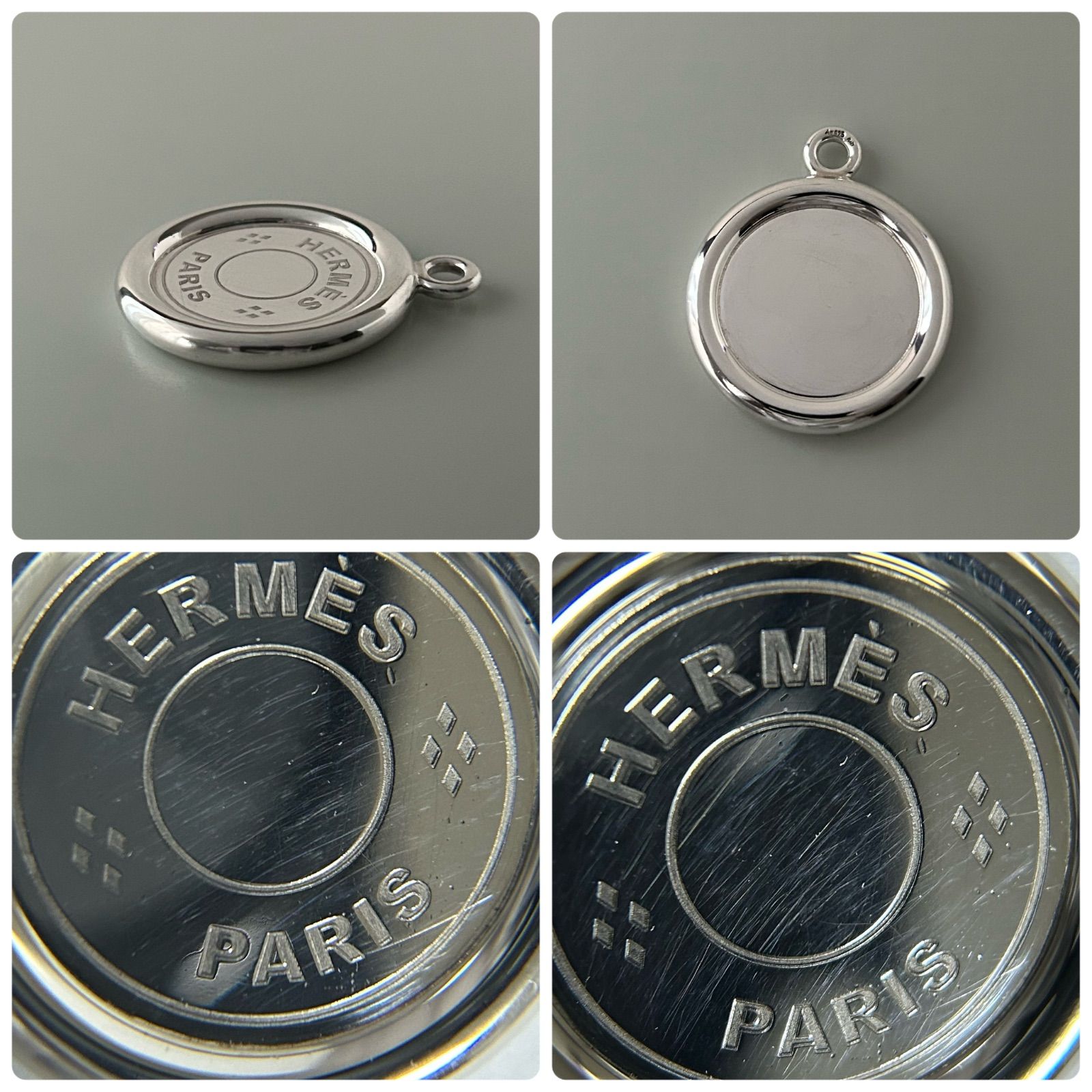 エルメス セリエ ネックレス ペンダント トップ Silver 925 HERMES