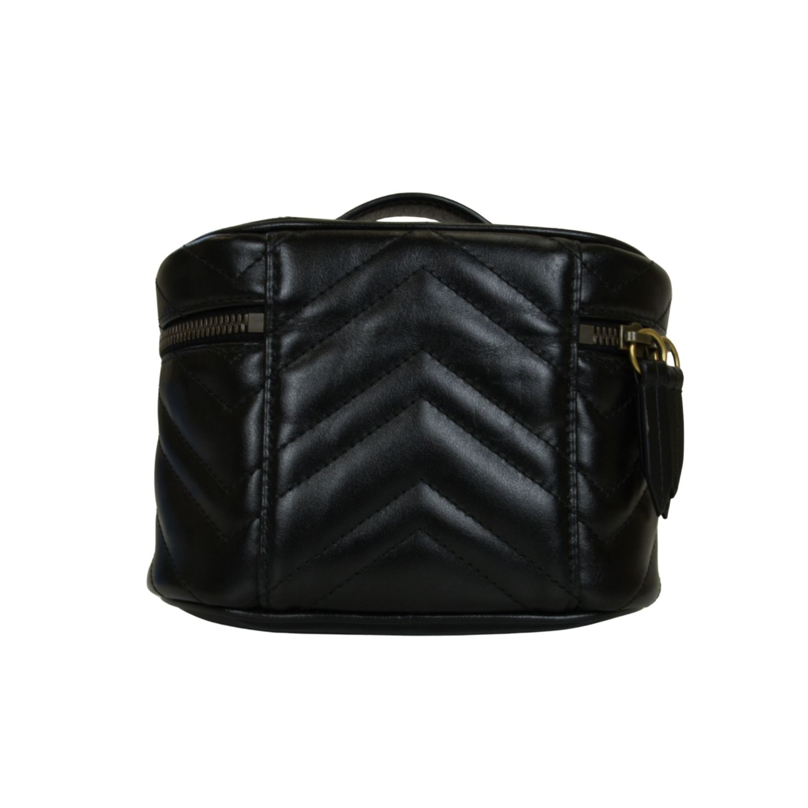 GUCCI グッチ GGマーモント バニティバッグ ポーチ ミニ レザー 