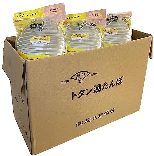 新品 尾上製作所(ONOE) 18個入り トタン湯たんぽ G-MY-7204 [キャンプ 防災グッズ 金属 日本製 容量2.4リットル お湯 アウトドア カバー付属なし]