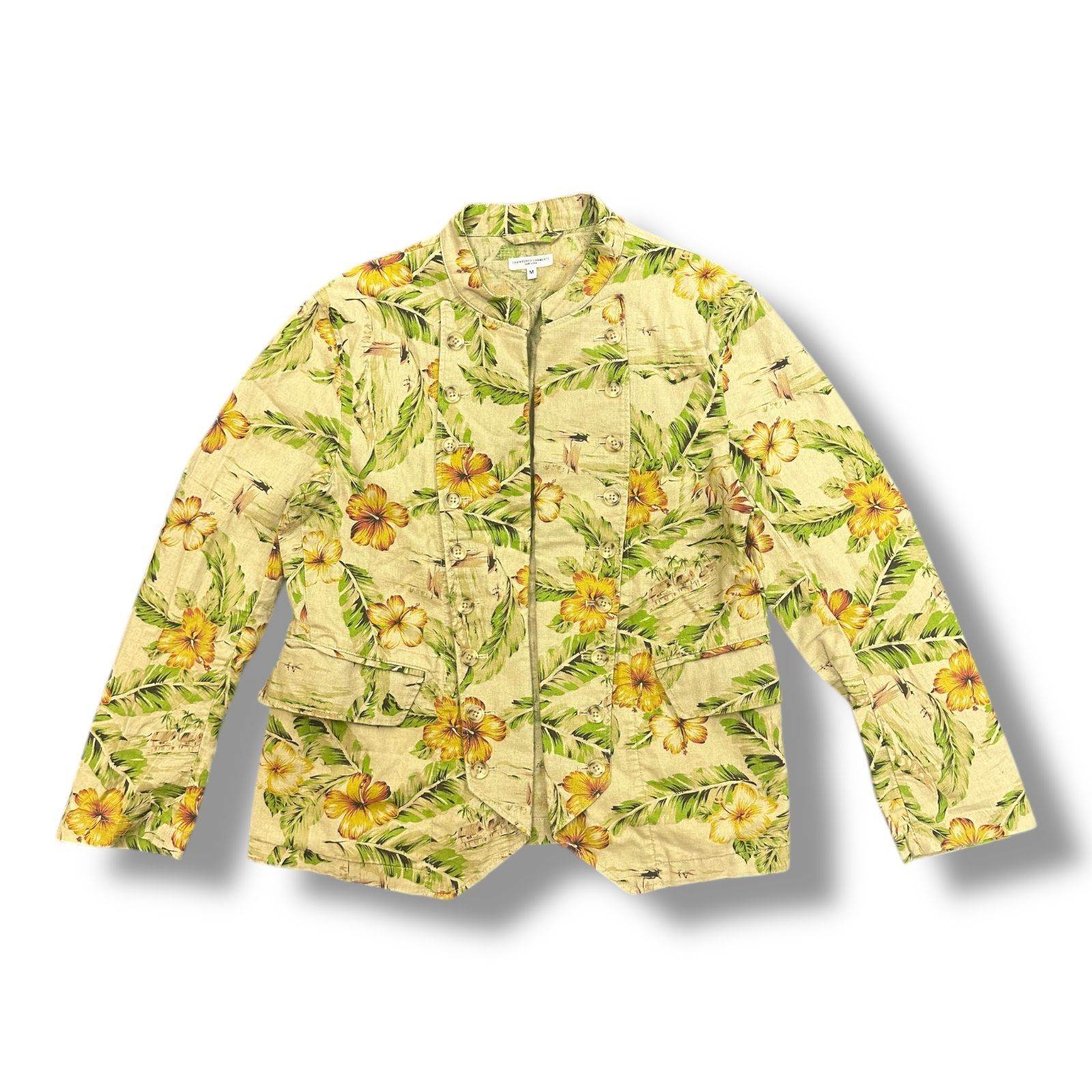 Engineered Garments 花柄ミリタリージャケット ハイビスカス柄 