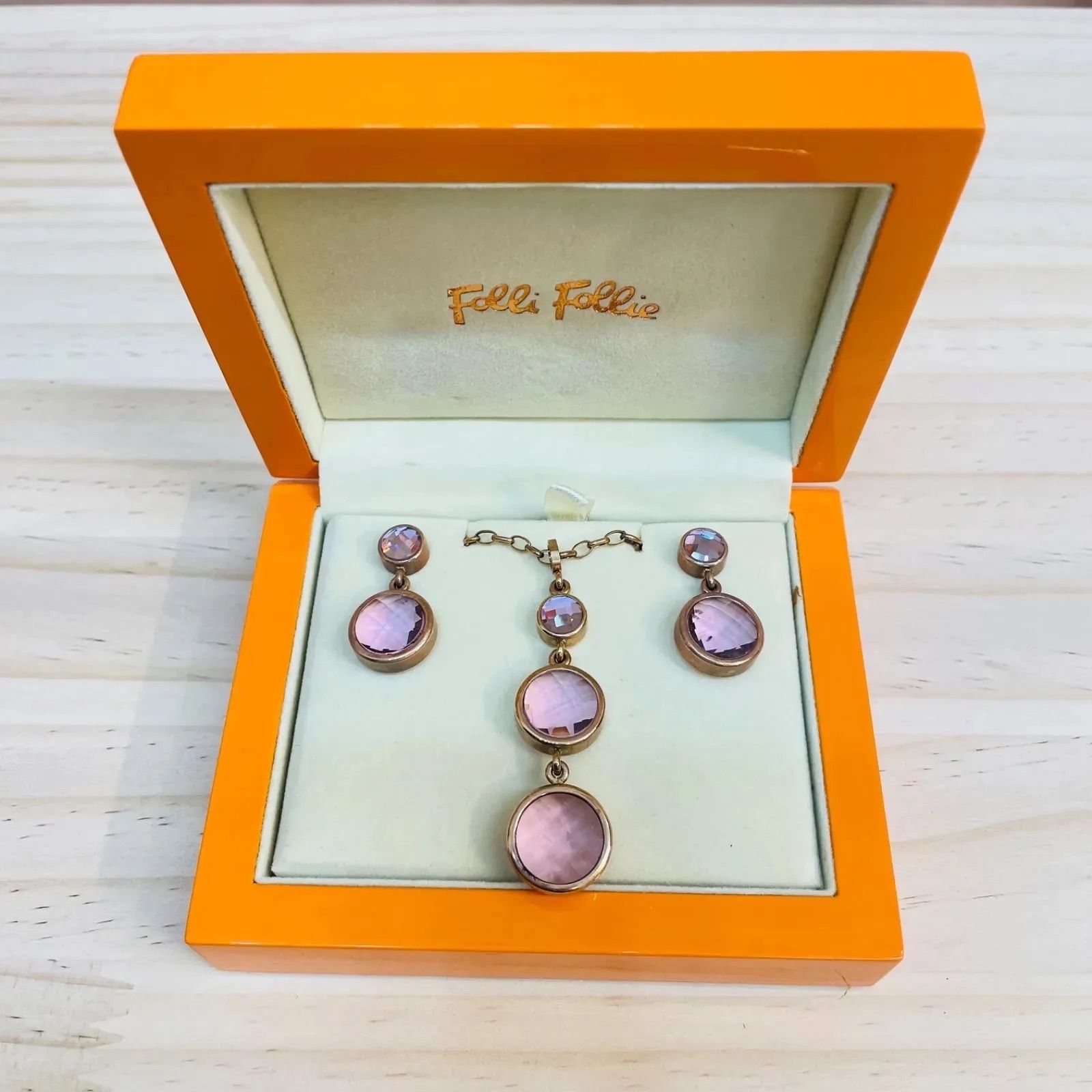 Folli Follie フォリフォリ ジュエリーセット ピアス ネックレス 