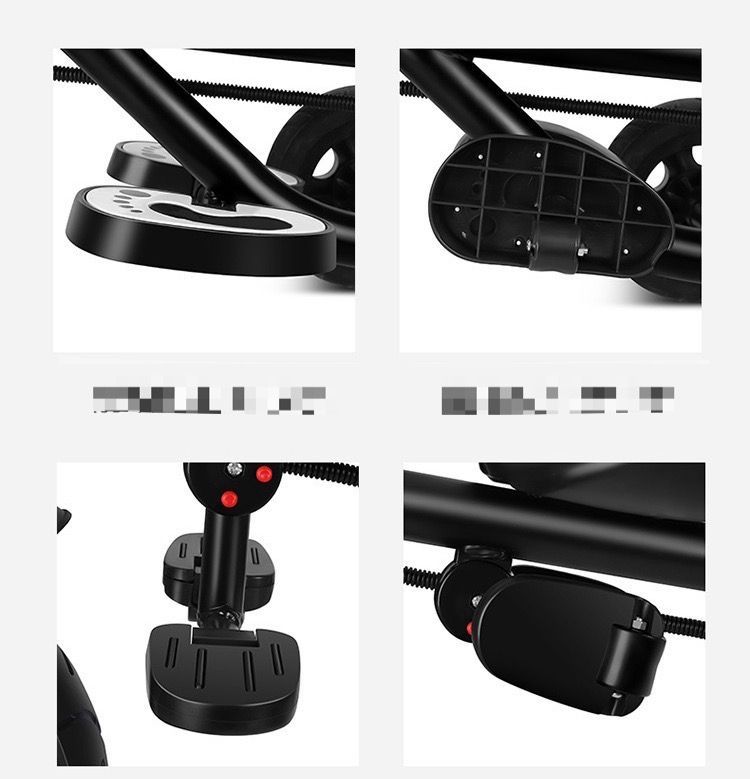 二人乗り三輪車ベビーカー双子用子供用自転車補助棒付き両点シートベルト付きカゴ付き補助棒取り外し可誕生日プレゼントアウトドア兄弟姉妹でお出かけ楽々