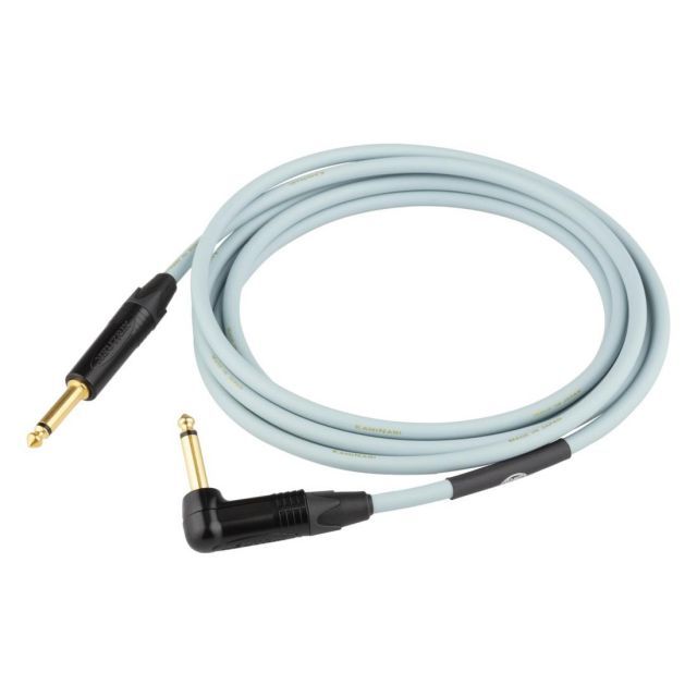 【送料無料】KAMINARI GUITARS ギターシールド Acoustic Cable 3m Light Blue K-AC3LS