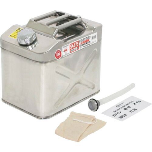 メルテック　ガソリン携行缶　ステンレス製　２０Ｌ