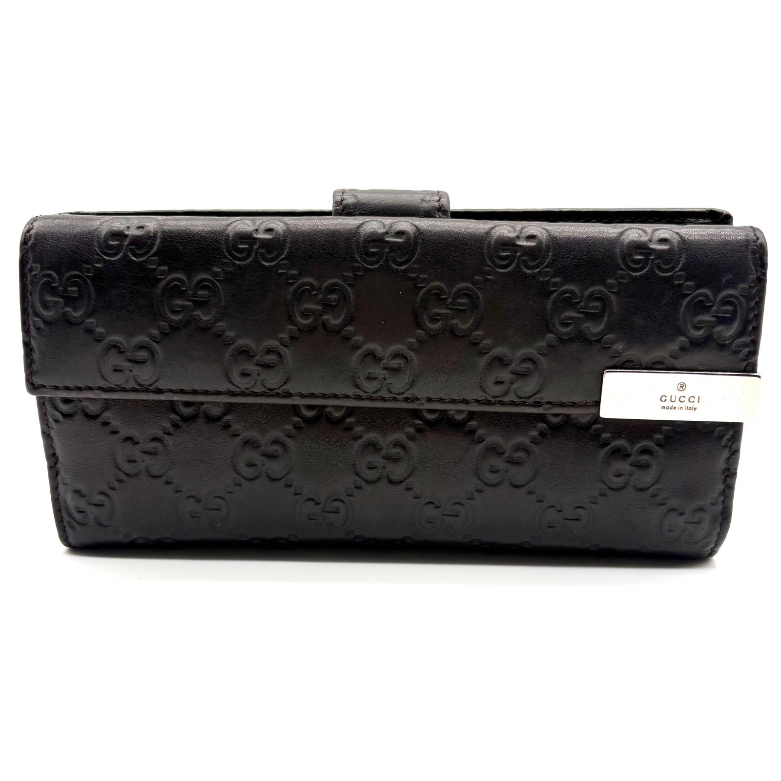 美品✨】GUCCI グッチ グッチシマ 長財布 型番233112 ダークブラウン