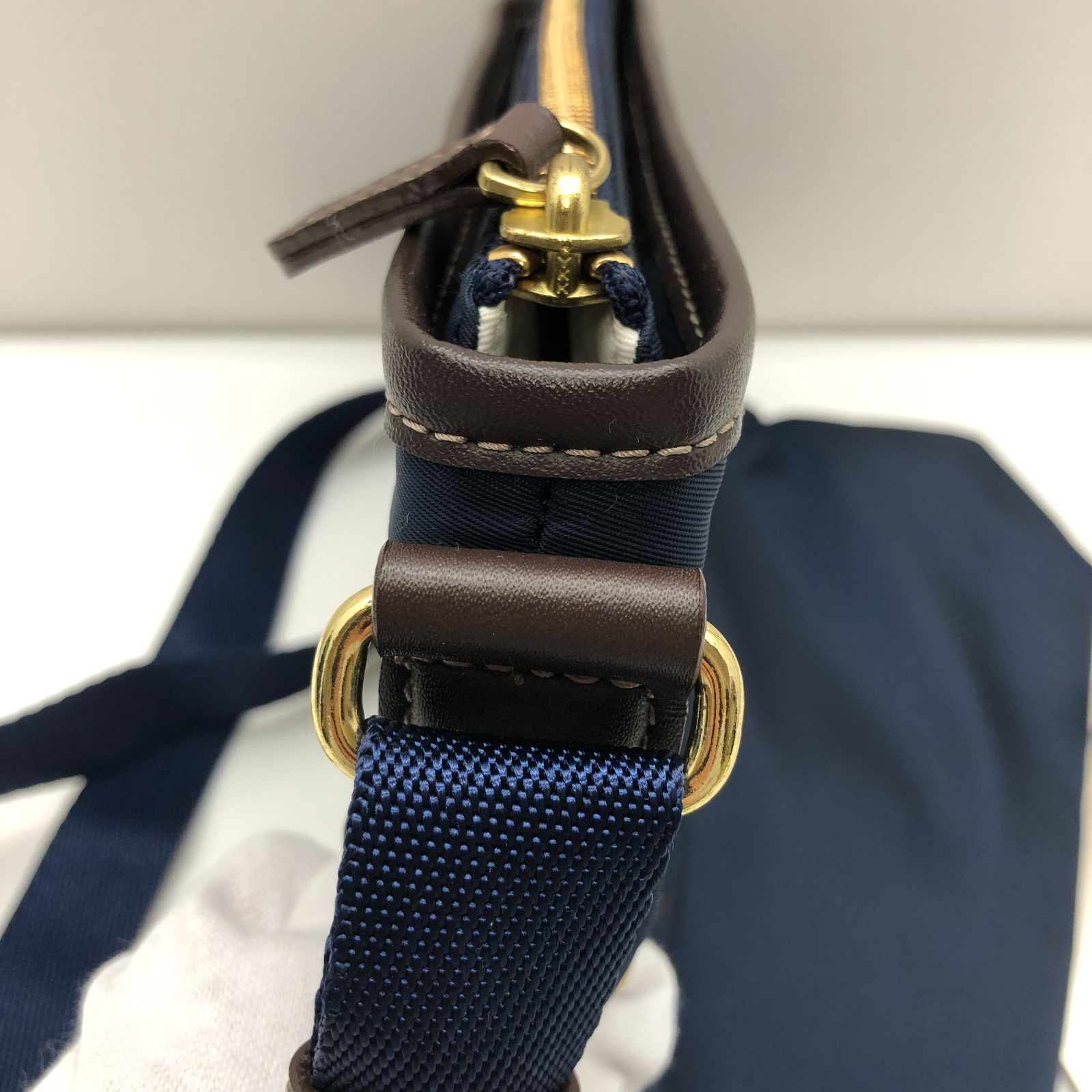 美品】 MACKINTOSH PHILOSOPHY ショルダーバッグ サコッシュ ネイビー 