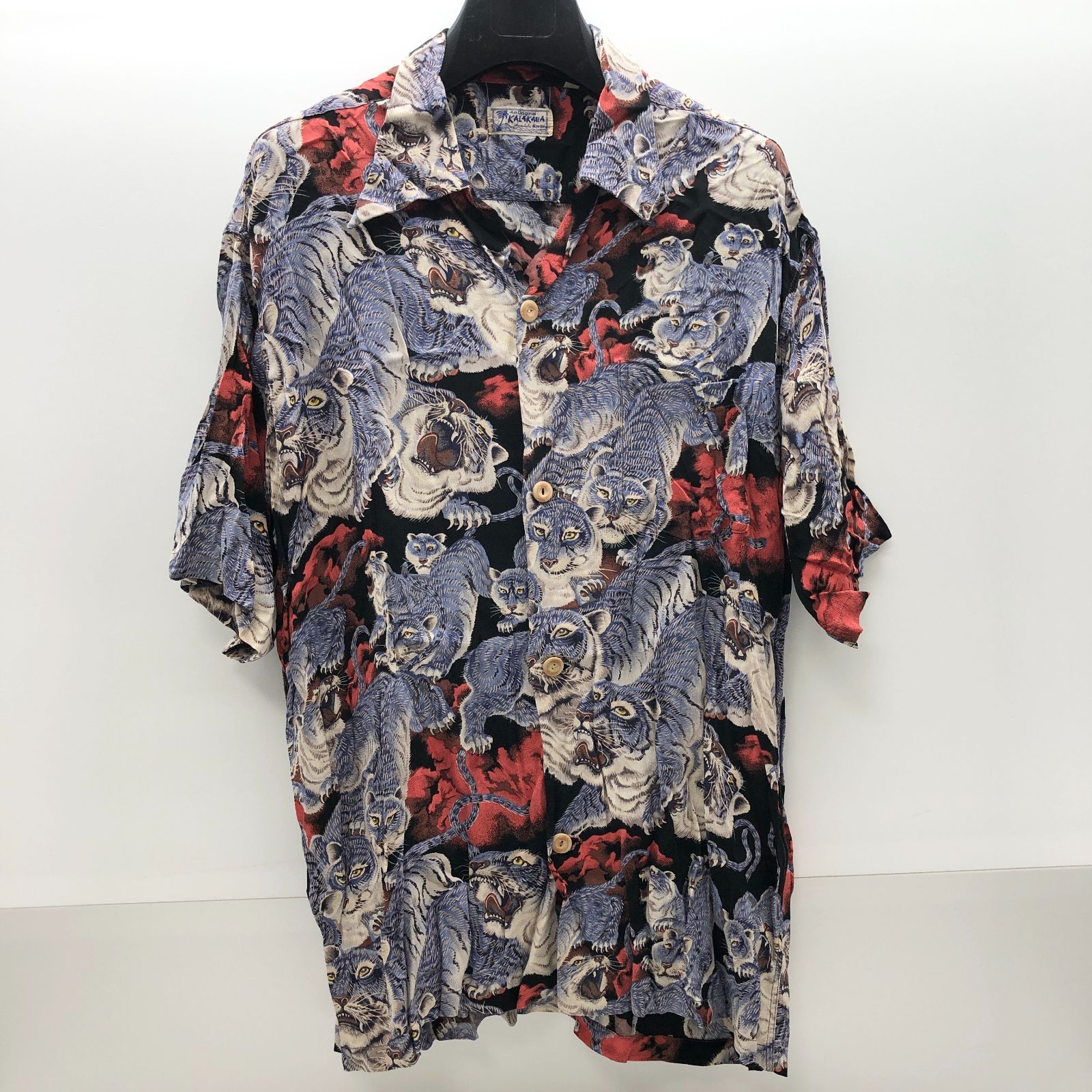 SUN SURF KALAKAUA 地獄の百虎 アロハシャツ 半袖 サンサーフ 