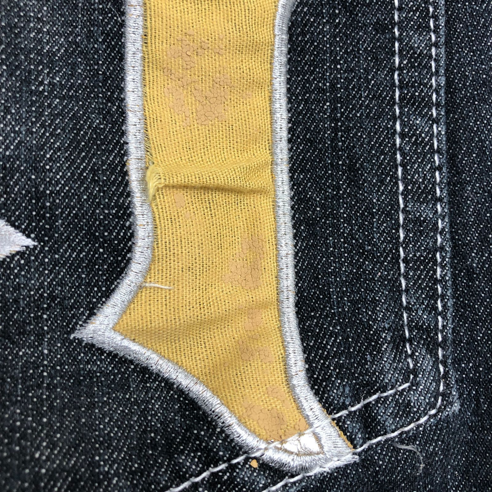 Crown Holder メンズ デニム ハーフパンツ 36インチ 刺繍入り クラウン 