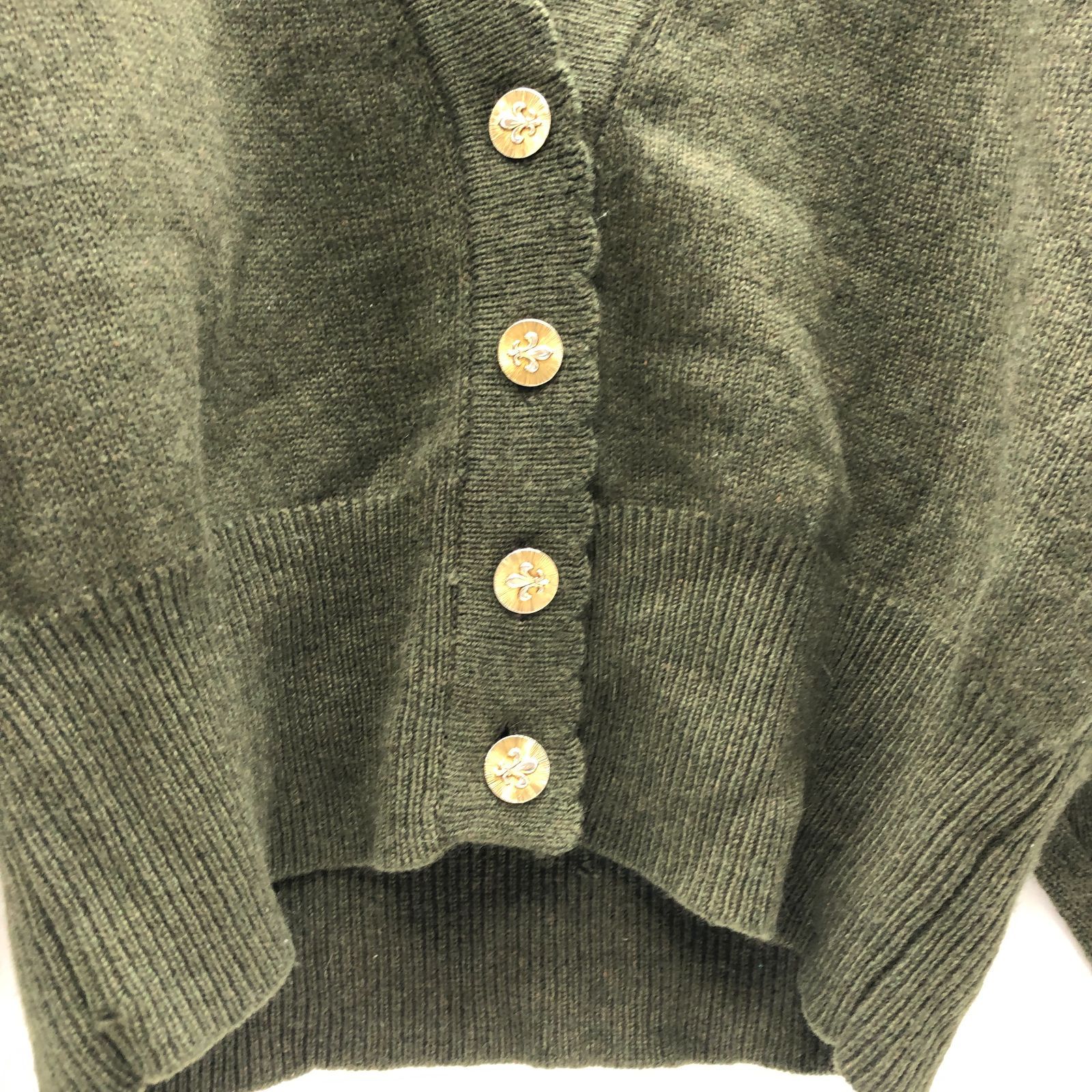 激レア・完売品】BR ダークグリーン カーディガン カシミヤ100% 【公式 