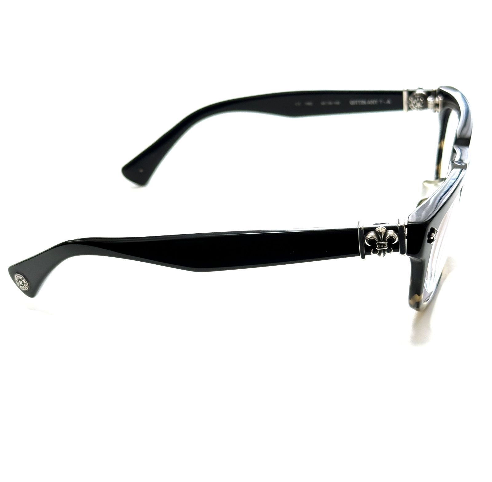 良品 CHROME HEARTS クロムハーツ GITTIN ANY-A ウェリントン ブラック