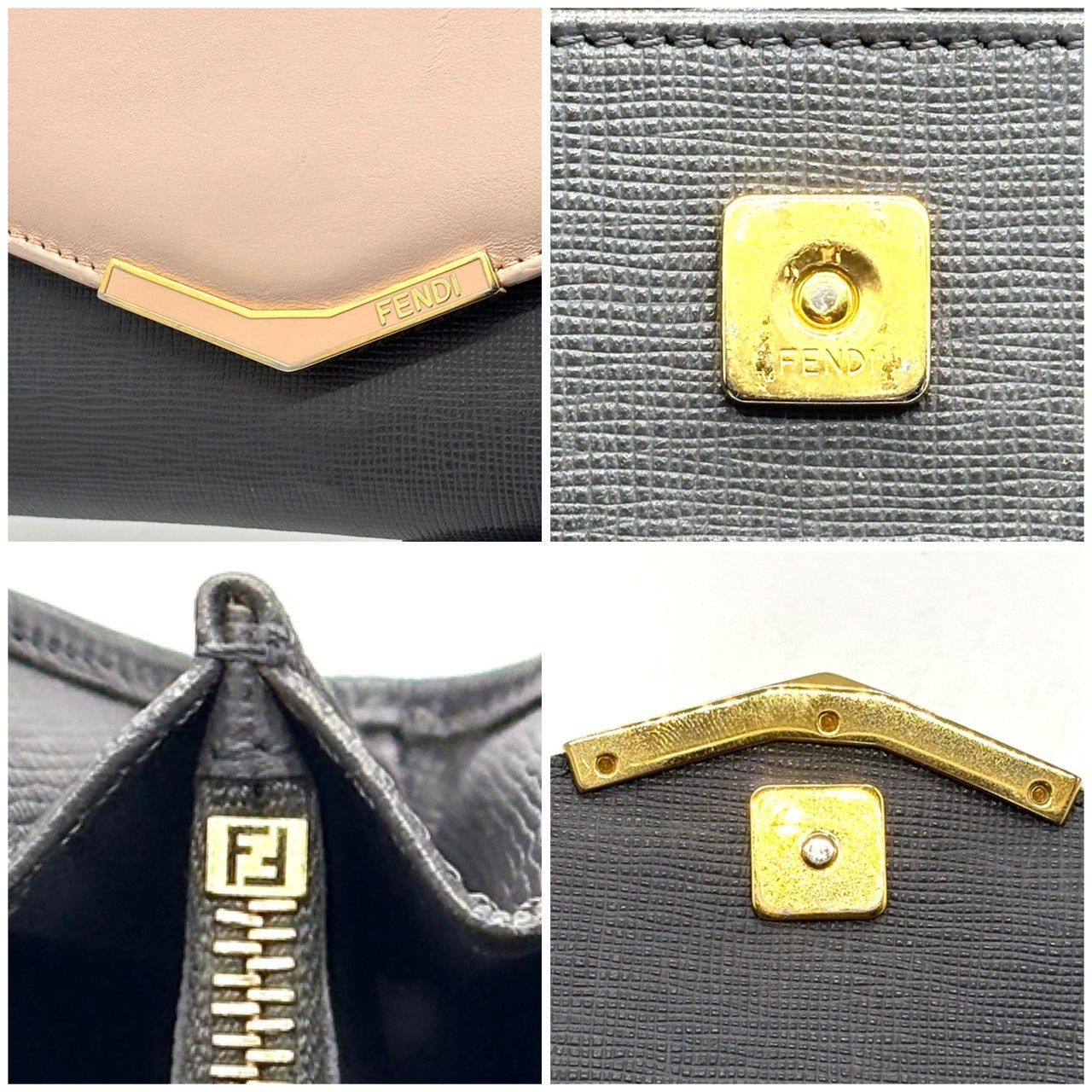 知性ピンクの余裕✨ FENDI 長財布 コンチネンタルウォレット 