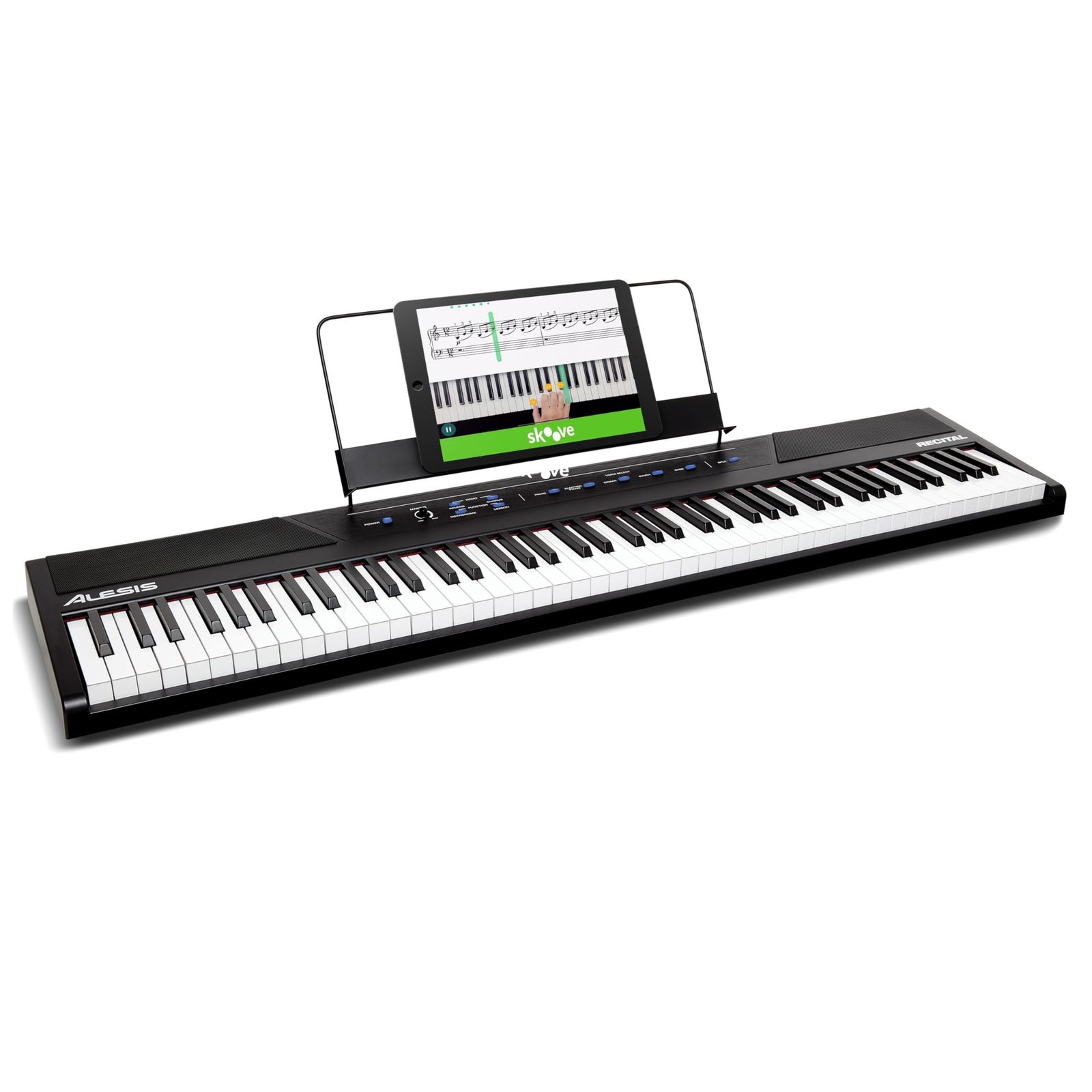 Alesis 電子ピアノ 88鍵盤 初心者向け電子ピアノ スピーカー搭載 白 