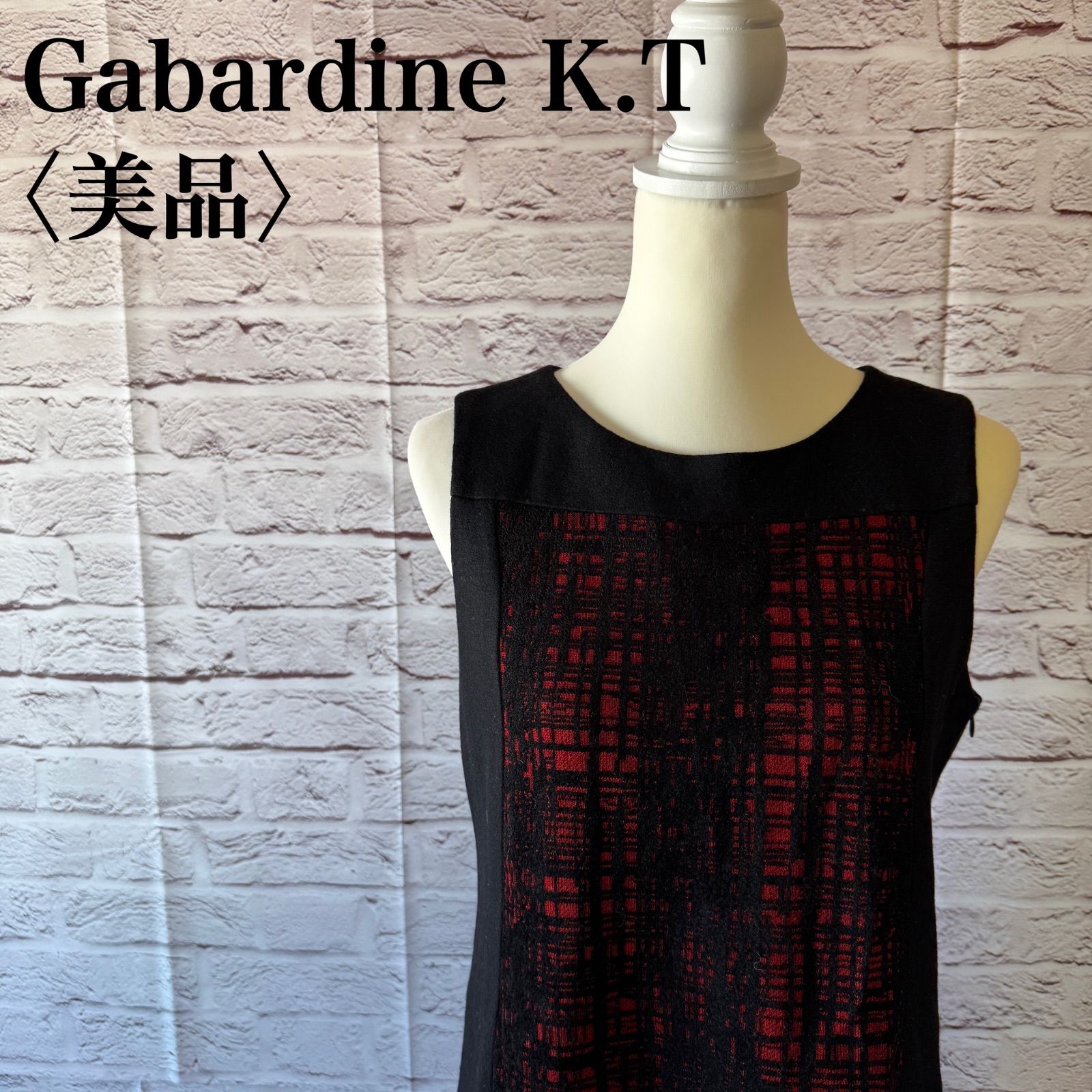 Gabardine K.T】ギャバジンケーティー ノースリーブ ワンピース 