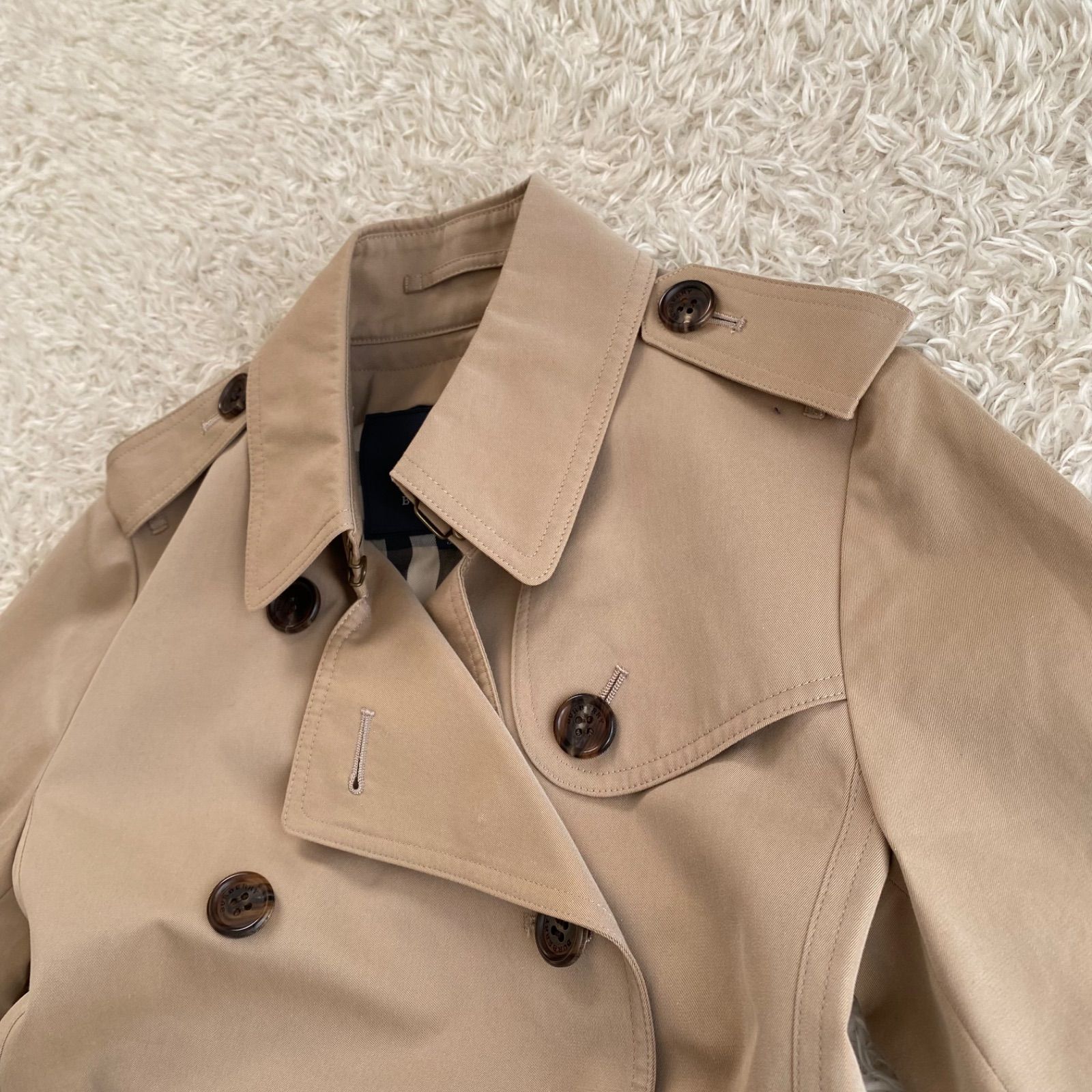 極美品！BURBERRY LONDON バーバリーロンドン トレンチコート ノバ