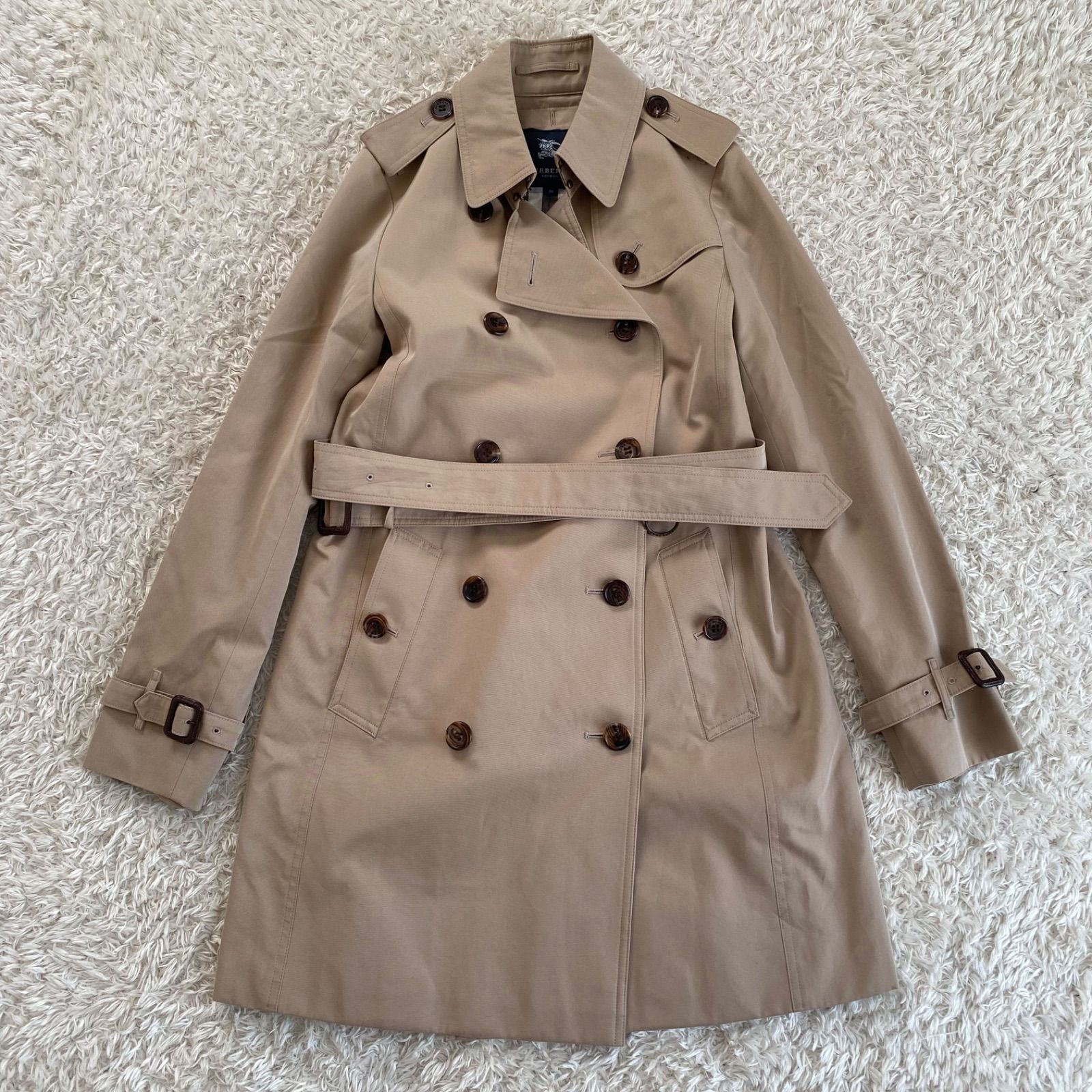 極美品！BURBERRY LONDON バーバリーロンドン トレンチコート ノバ