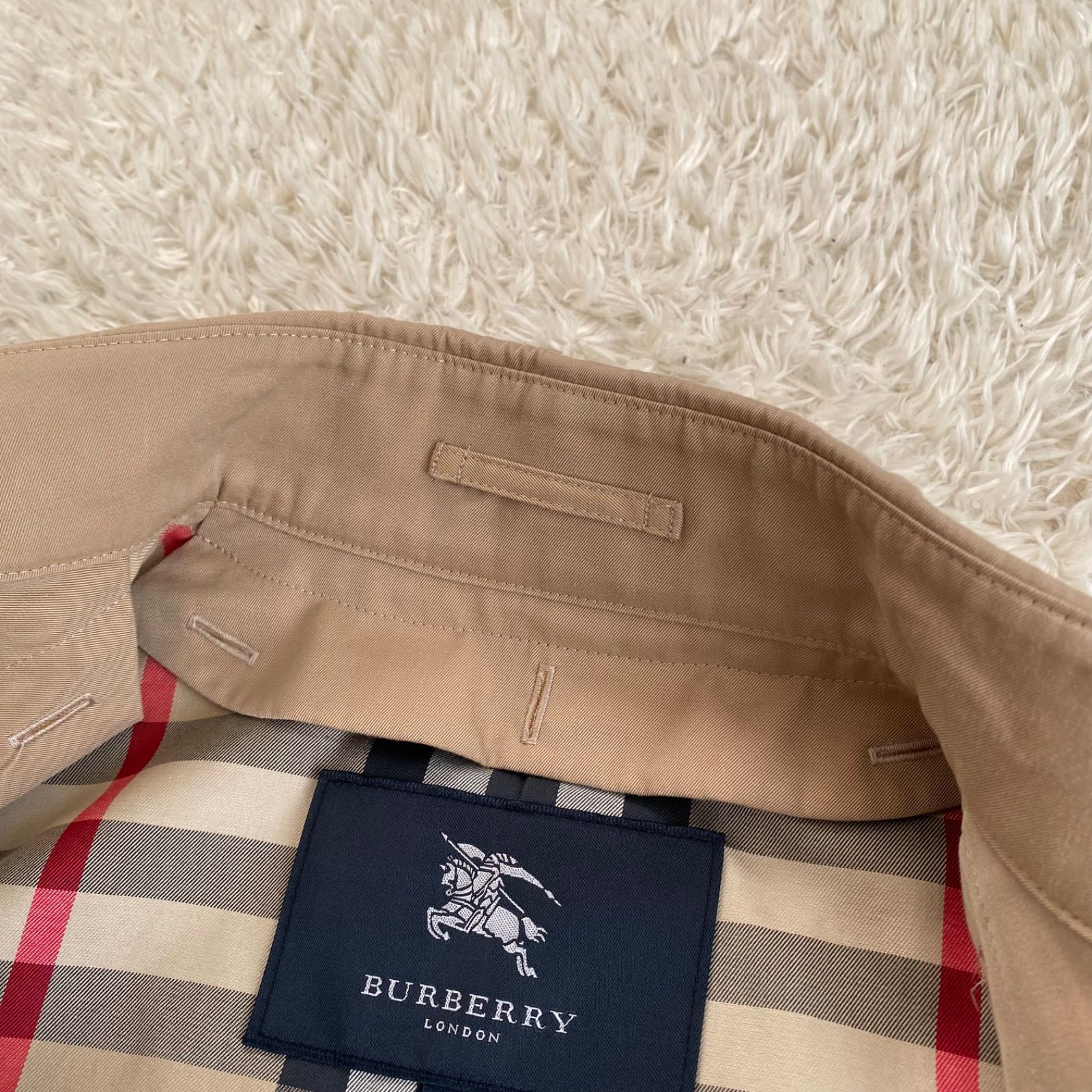 極美品！BURBERRY LONDON バーバリーロンドン トレンチコート ノバ