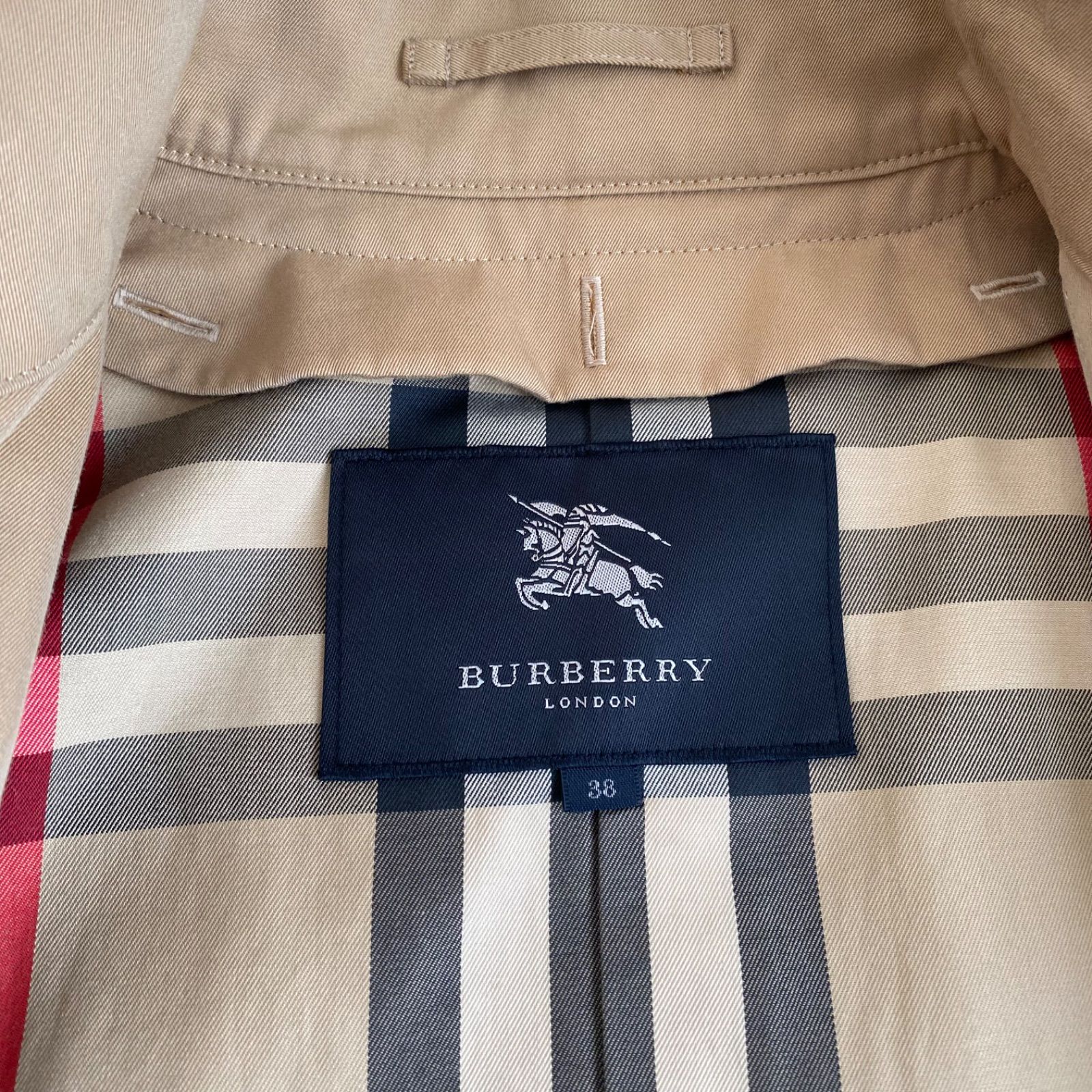 極美品！BURBERRY LONDON バーバリーロンドン トレンチコート ノバ