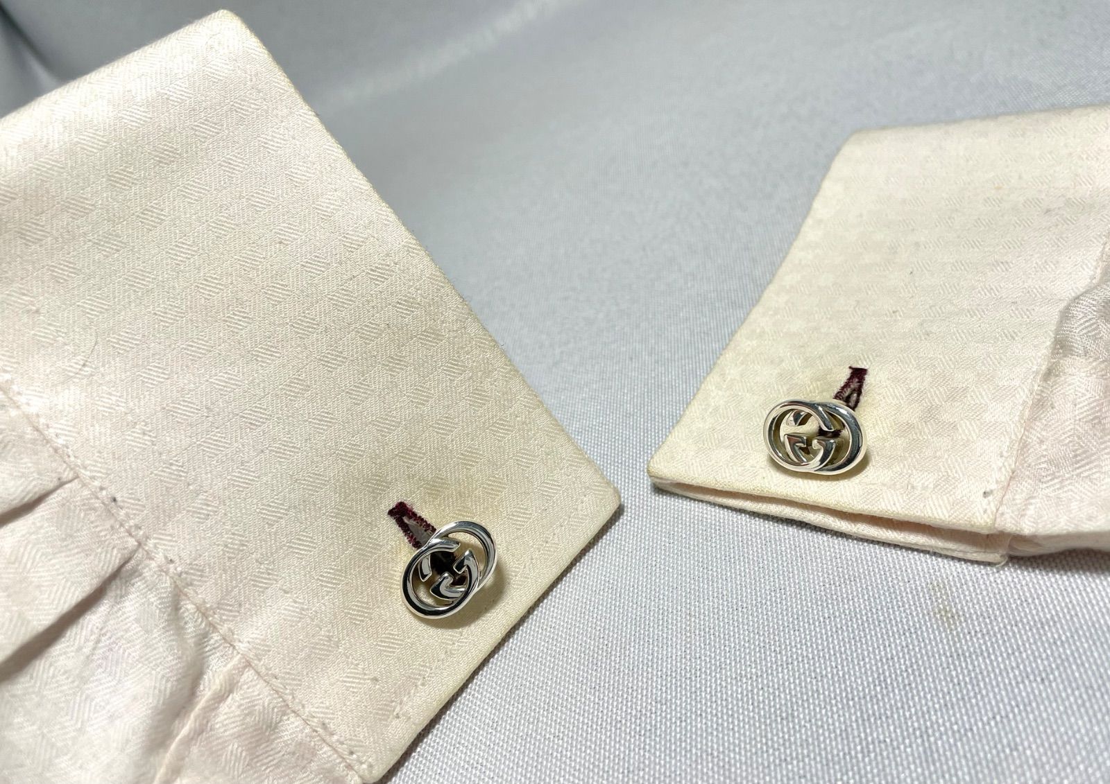 希少 GUCCI グッチ インターロッキングG GG ロゴデザイン スターリング