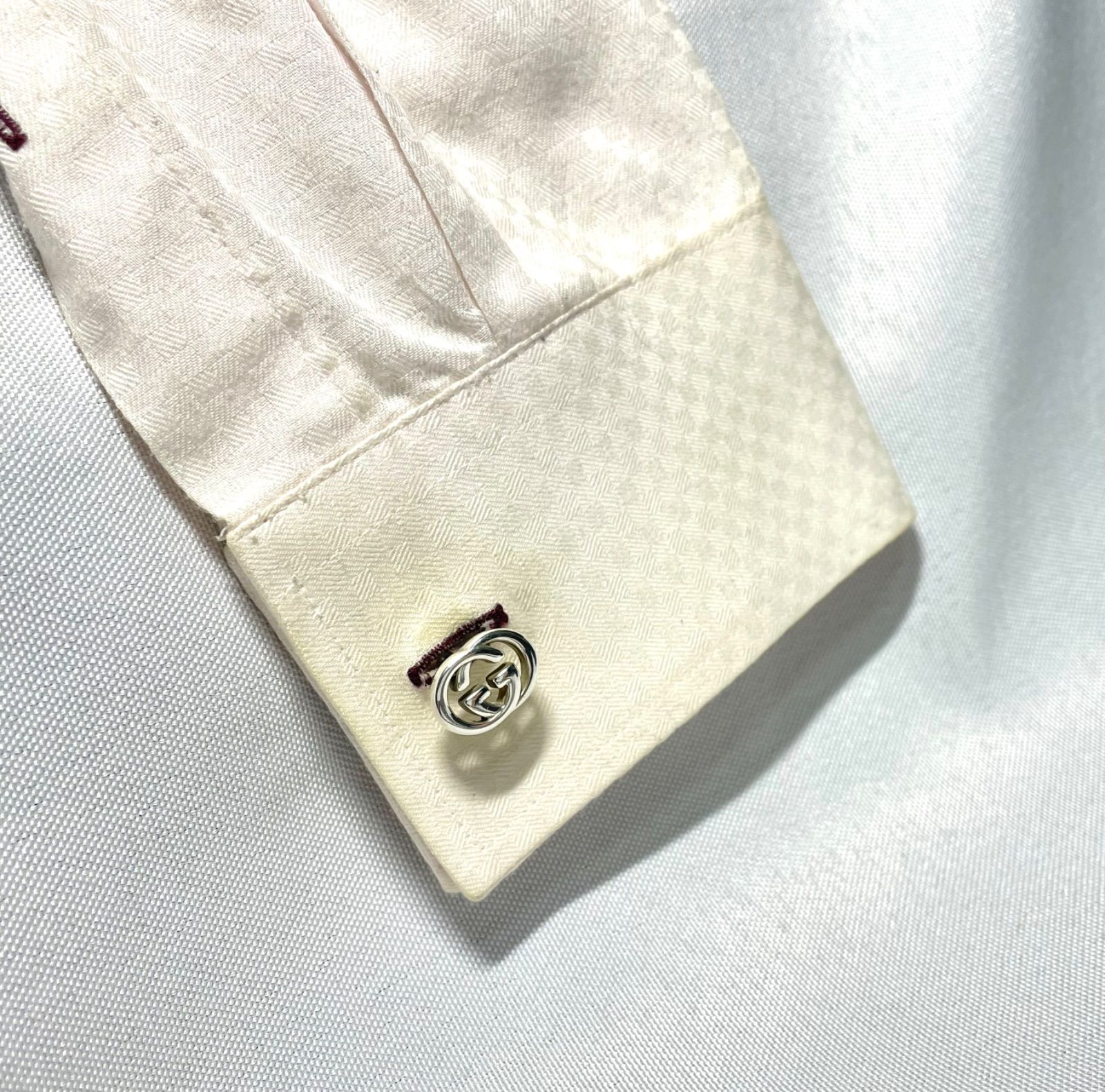 希少 GUCCI グッチ インターロッキングG GG ロゴデザイン スターリング