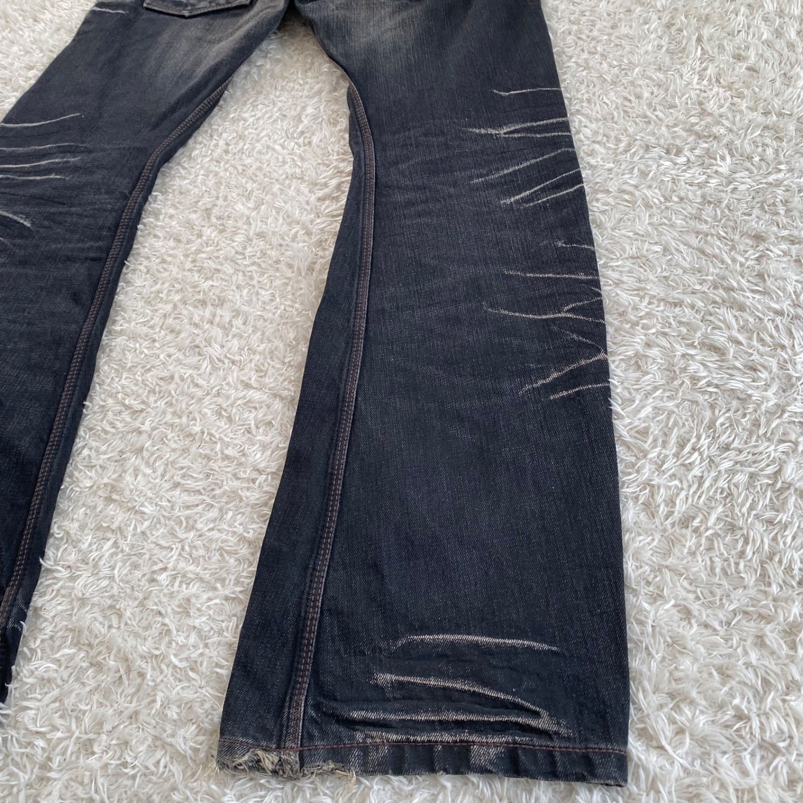 00s NICOLE CLUB FOR MEN ニコルクラブフォーメン 加工フレアデニム 