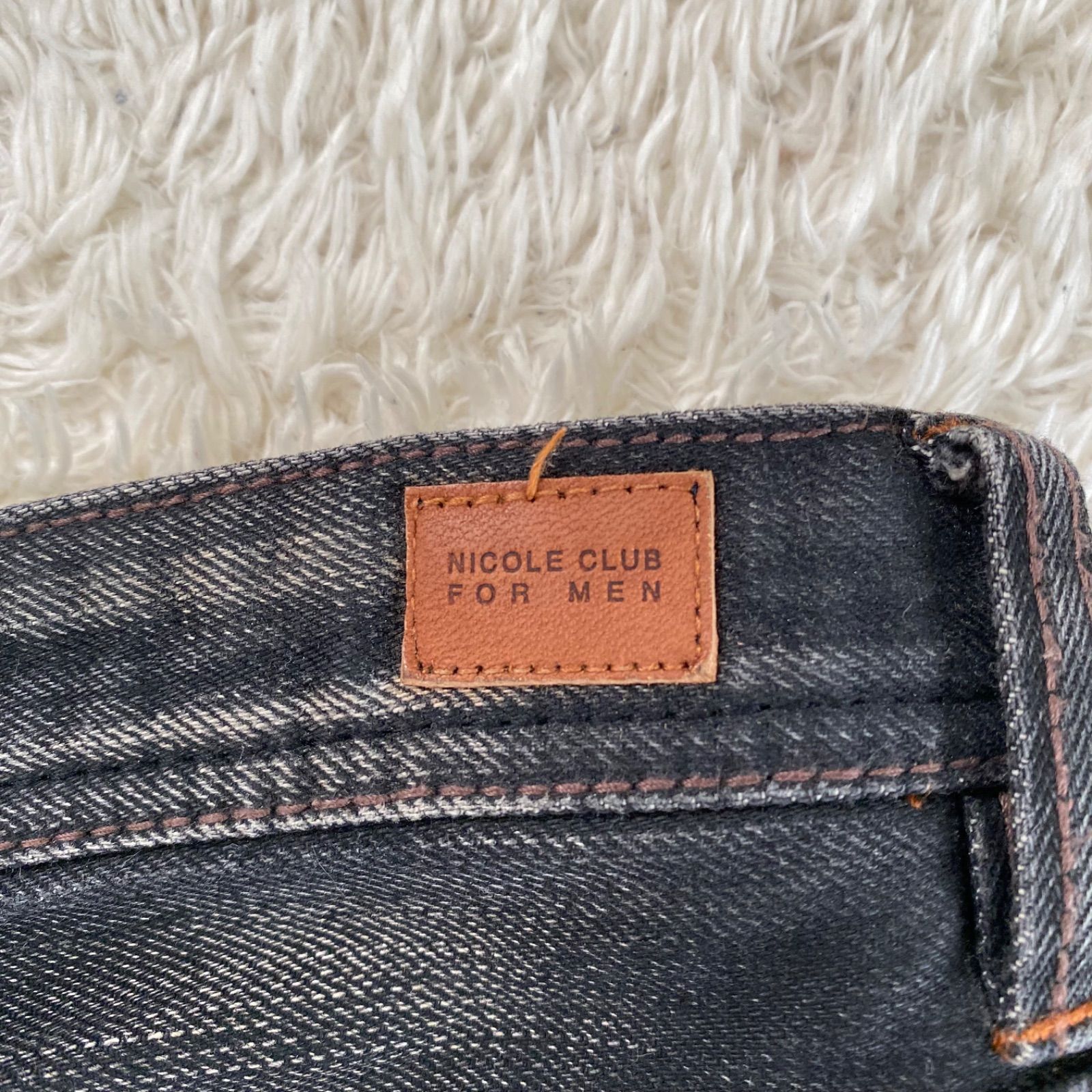 00s NICOLE CLUB FOR MEN ニコルクラブフォーメン 加工フレアデニム