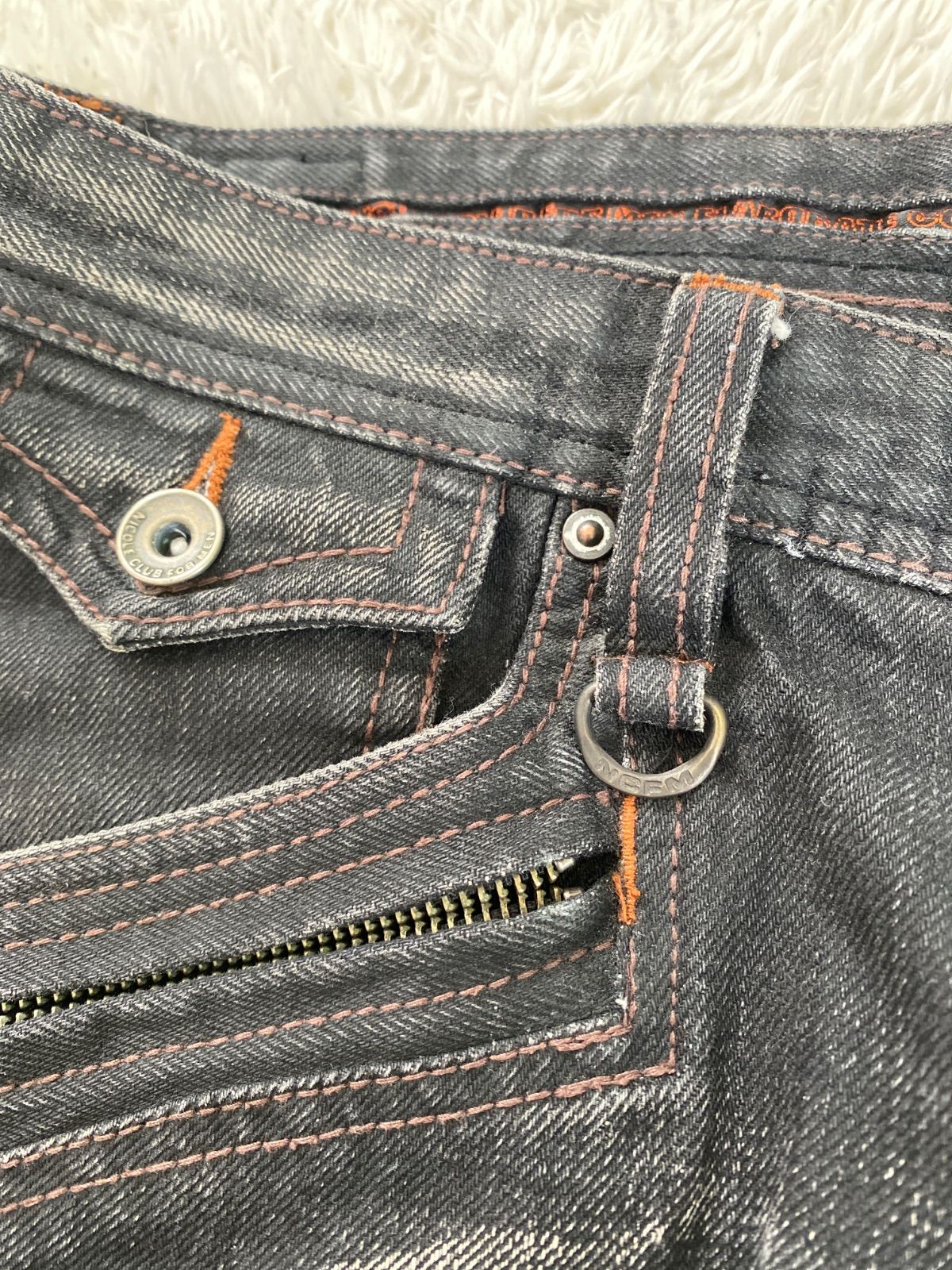 00s NICOLE CLUB FOR MEN ニコルクラブフォーメン 加工フレアデニム 