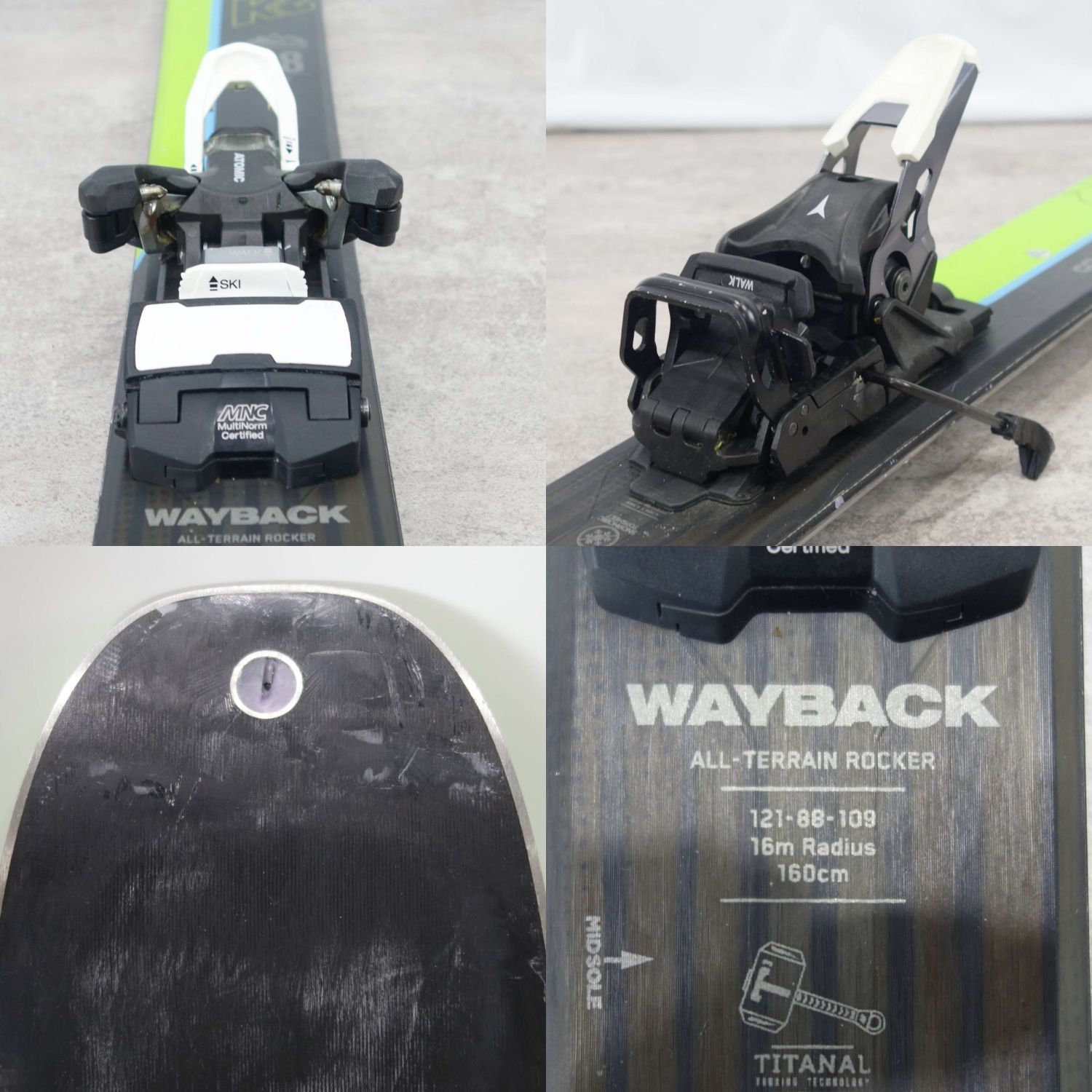 ケーツー K2 WAYBACK 88 160cm ビンディング ATOMIC A - メルカリ