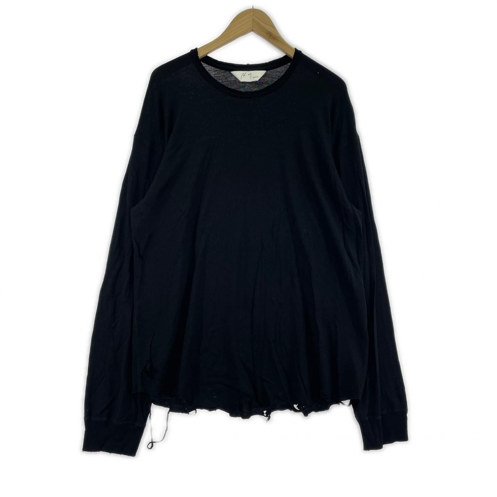 トップス ANCELLM DAMAGE WOOL CREW LS T-SHIRT ANCELLM DAMAGE WOOL CREW LS T-SHIRT