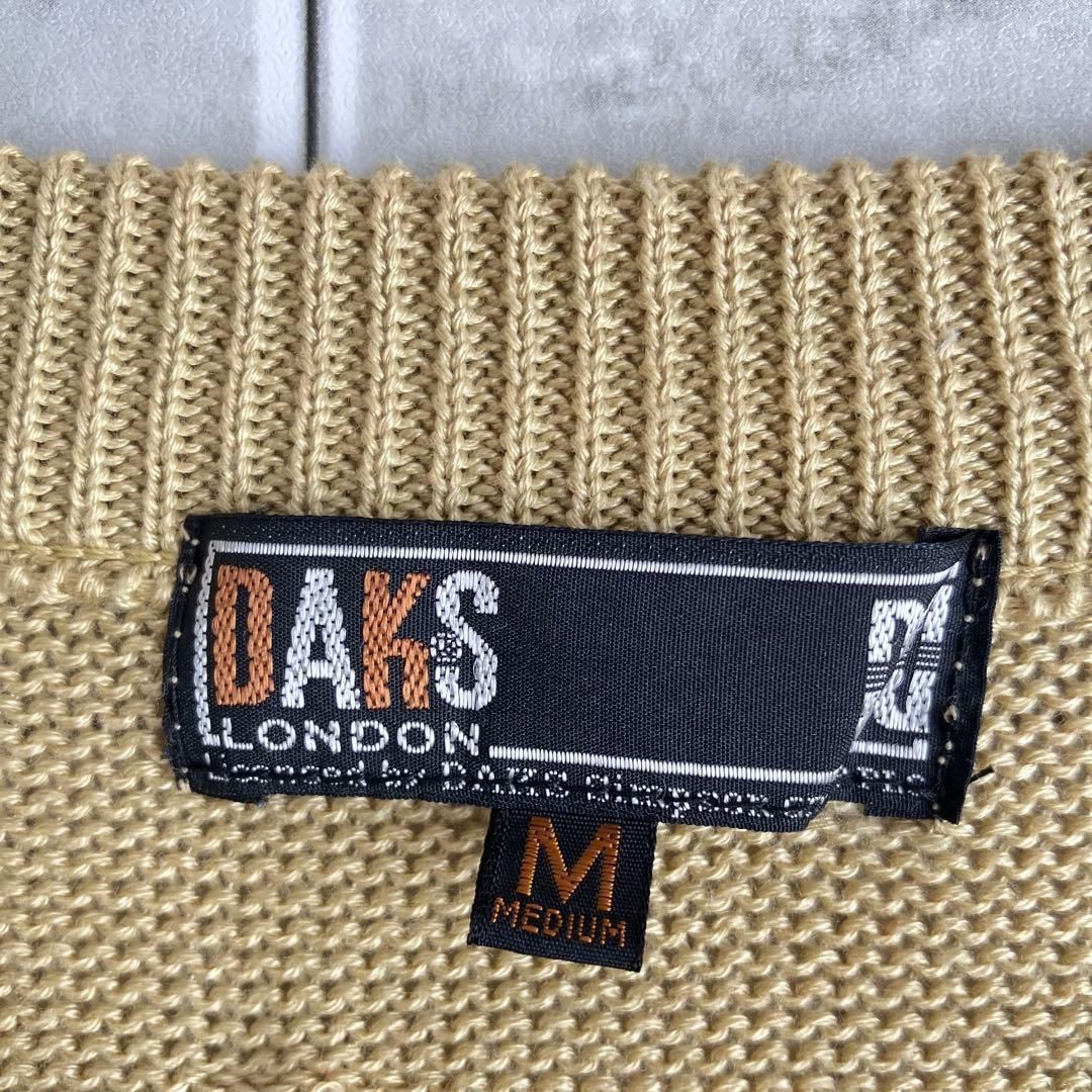 ダックスゴルフ DAKS GOLF 幾何学模様 ニットベスト 【M】 日本製