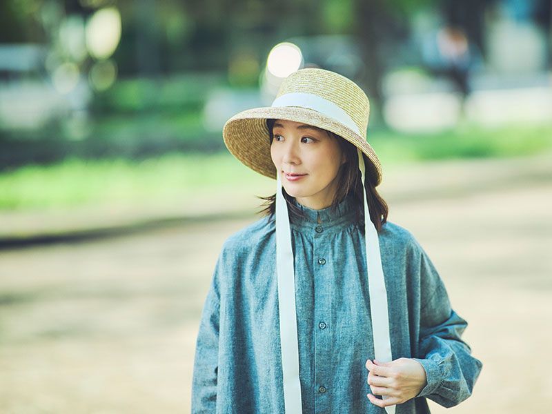 ≪田中帽子店 公式≫ Bianka ビアンカ 麦わら ロングリボン
