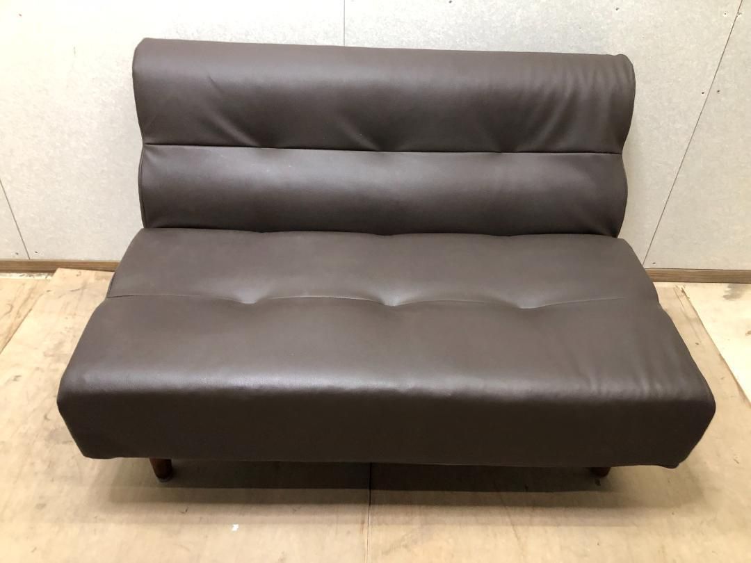 【美品】2人掛け 合皮ソファ　引き取り希望　【糸島市内 送料無料】250222-5 美品】2人掛け 合皮ソファ 引き取り希望 250222-5 - メルカリ