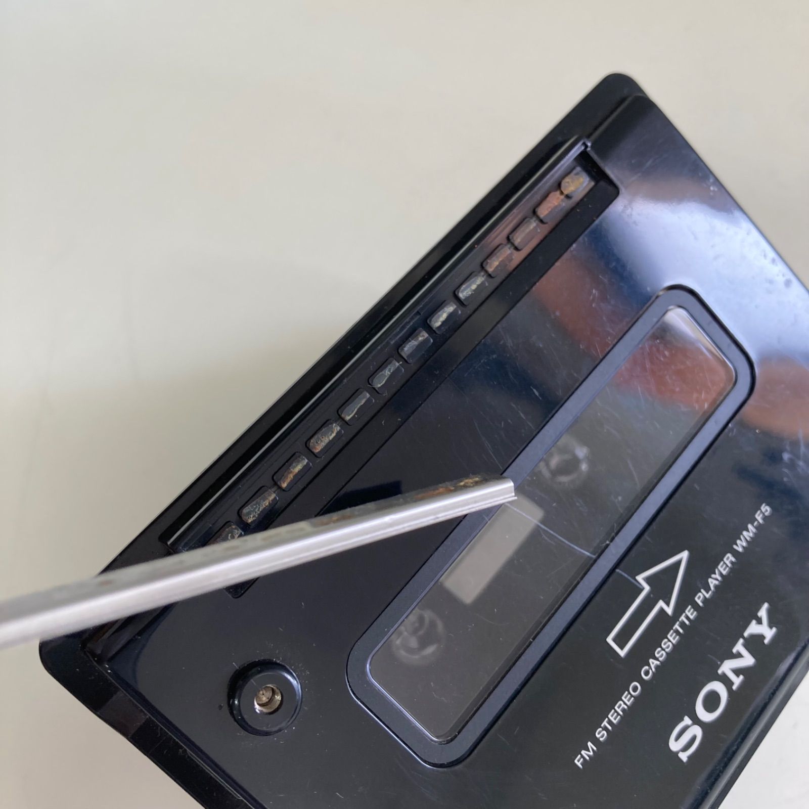 ジャンク品SONYスポーツウォークマン WM-F5 カセットプレーヤー WM