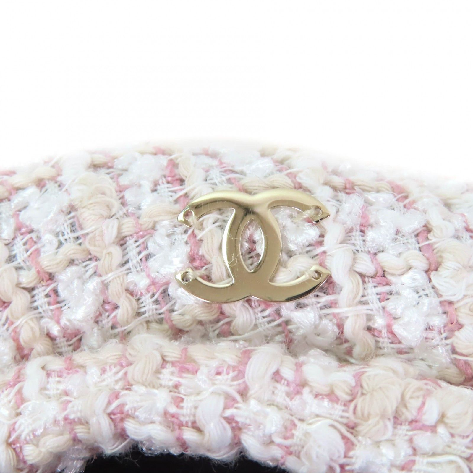 極美品☆CHANEL シャネル 2024年製 24P ココマーク金具付 ツイード 