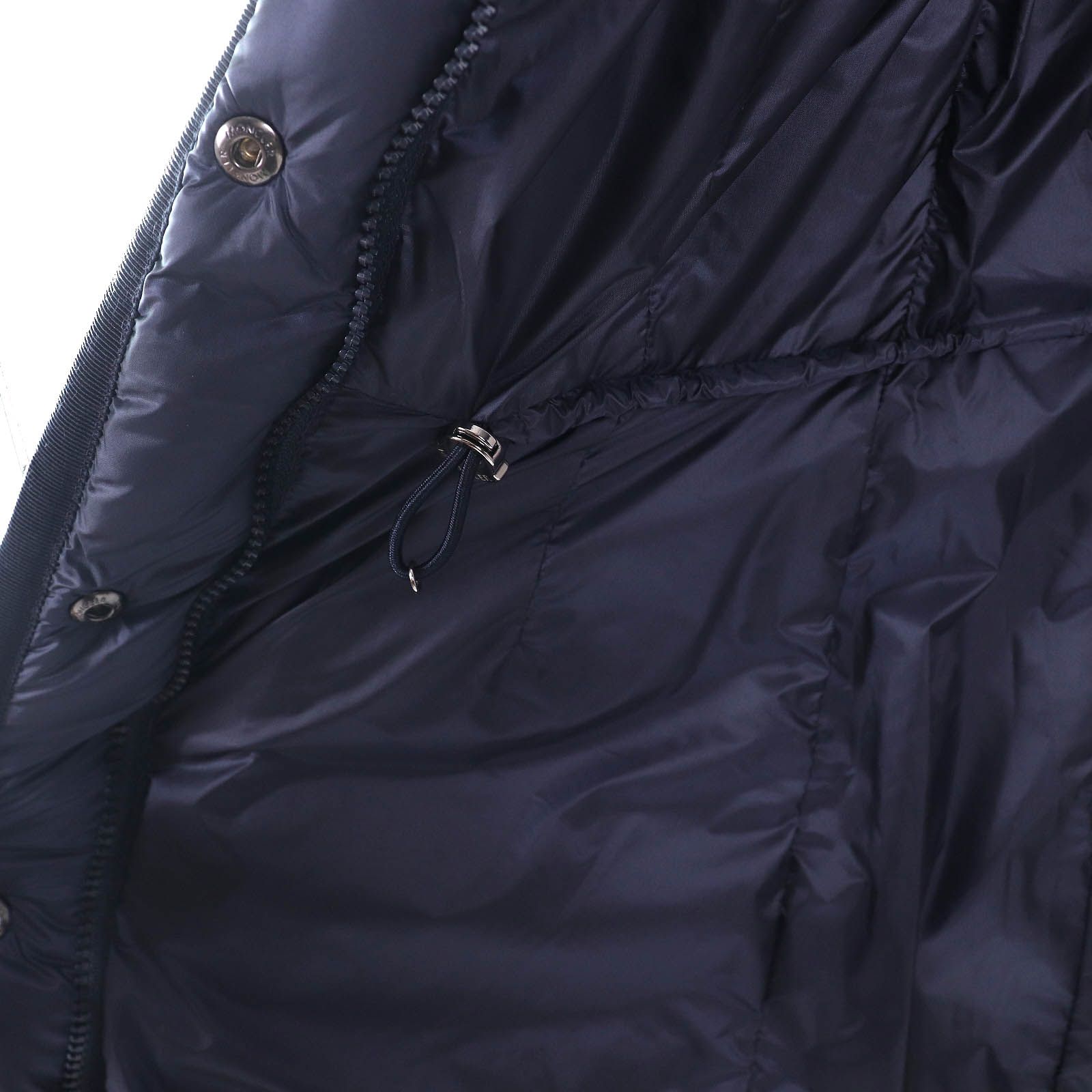 美品△MONCLER モンクレール HERMINE エルミンヌ ロゴワッペン フード