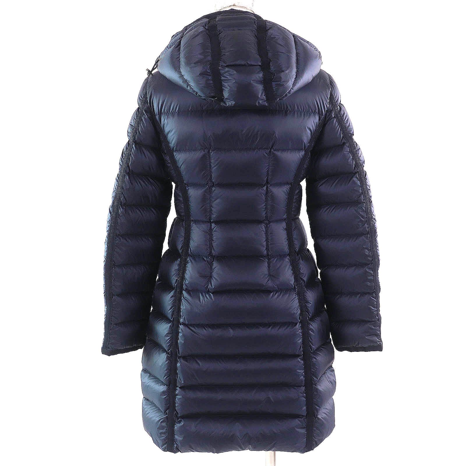 美品△MONCLER モンクレール HERMINE エルミンヌ ロゴワッペン フード