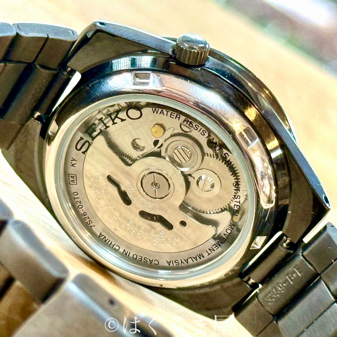 00s セイコー seiko5 『黒い稲妻』自動巻 メンズウォッチ OH済 - メルカリ