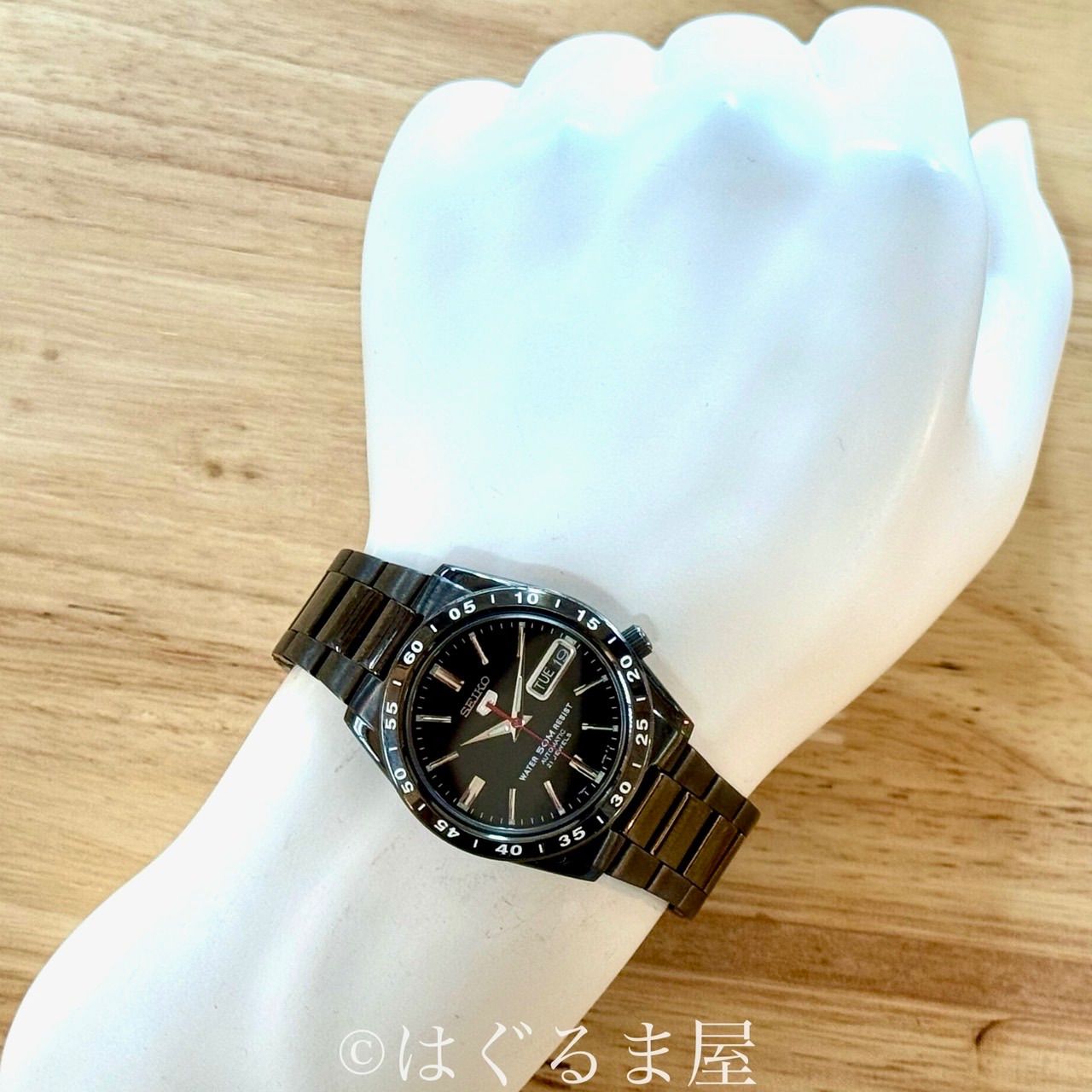 00s セイコー seiko5 『黒い稲妻』自動巻 メンズウォッチ OH済 【公式 