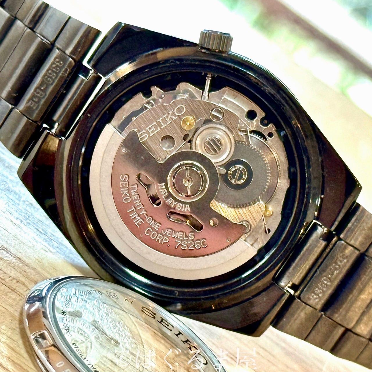 00s セイコー seiko5 『黒い稲妻』自動巻 メンズウォッチ OH済 - メルカリ