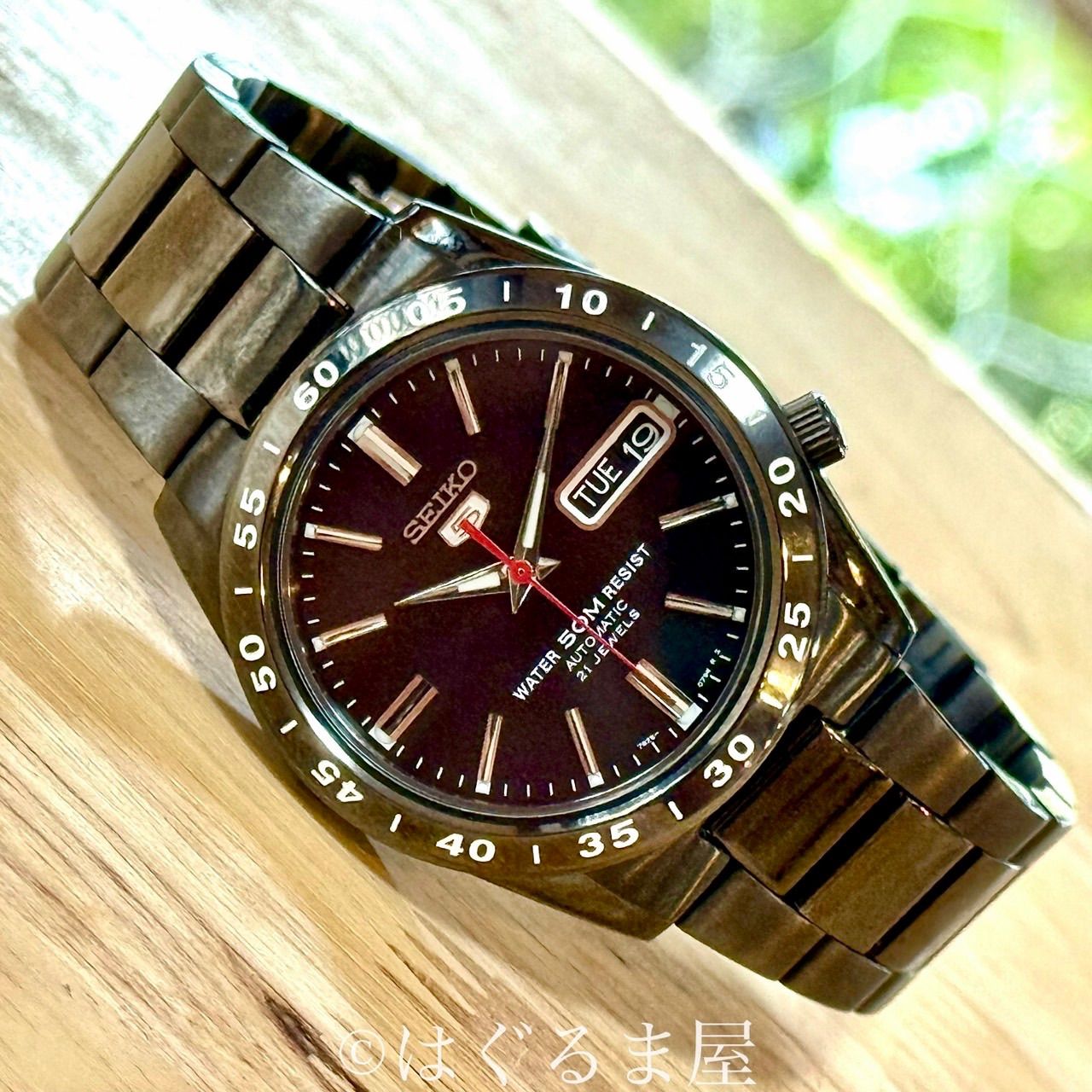 00s セイコー seiko5 『黒い稲妻』自動巻 メンズウォッチ OH済 - メルカリ