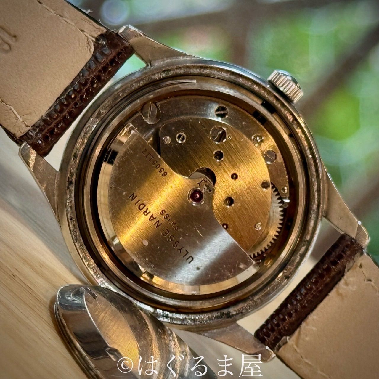 50s ユリスナルダン 自動巻き メンズウォッチ OH済 - メルカリ
