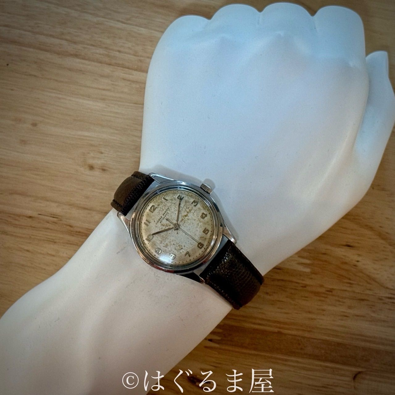 50s ユリスナルダン 自動巻き メンズウォッチ OH済 - メルカリ