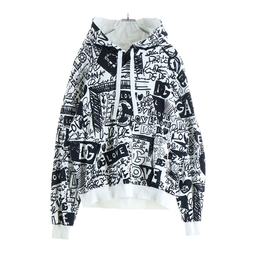 DOLCE & GABBANA (ドルチェアンドガッバーナ) FLOCKED GRAFFITIPRINT 